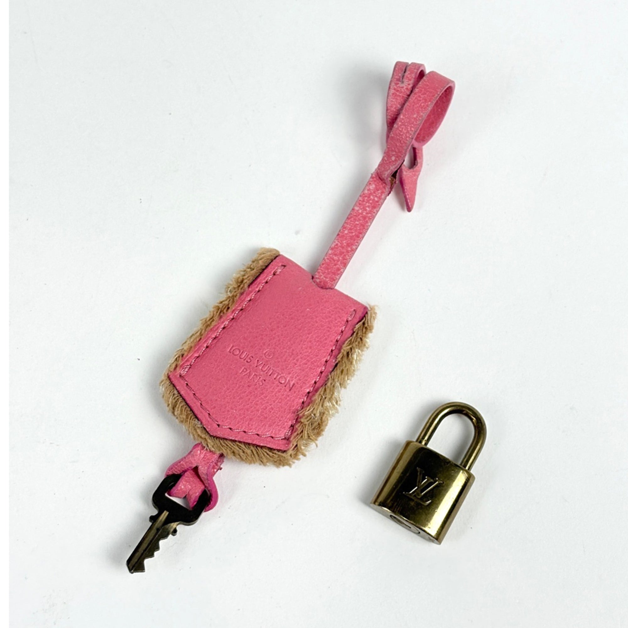 Louis Vuitton Beige Pink Monogram Monogram Handbag (Pre-Owned)