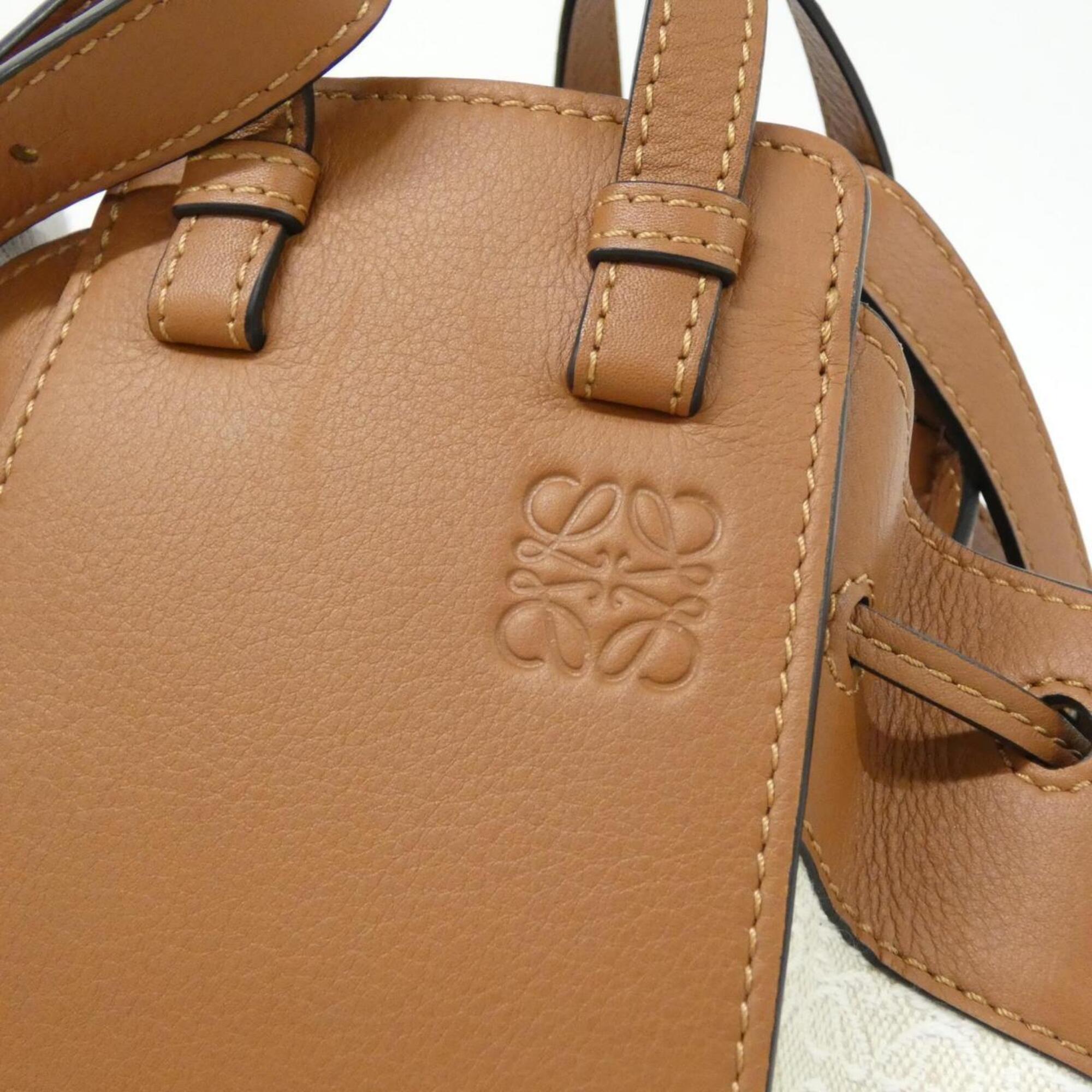 Loewe Beige Canvas Shoulder Bag (Pre-Owned)