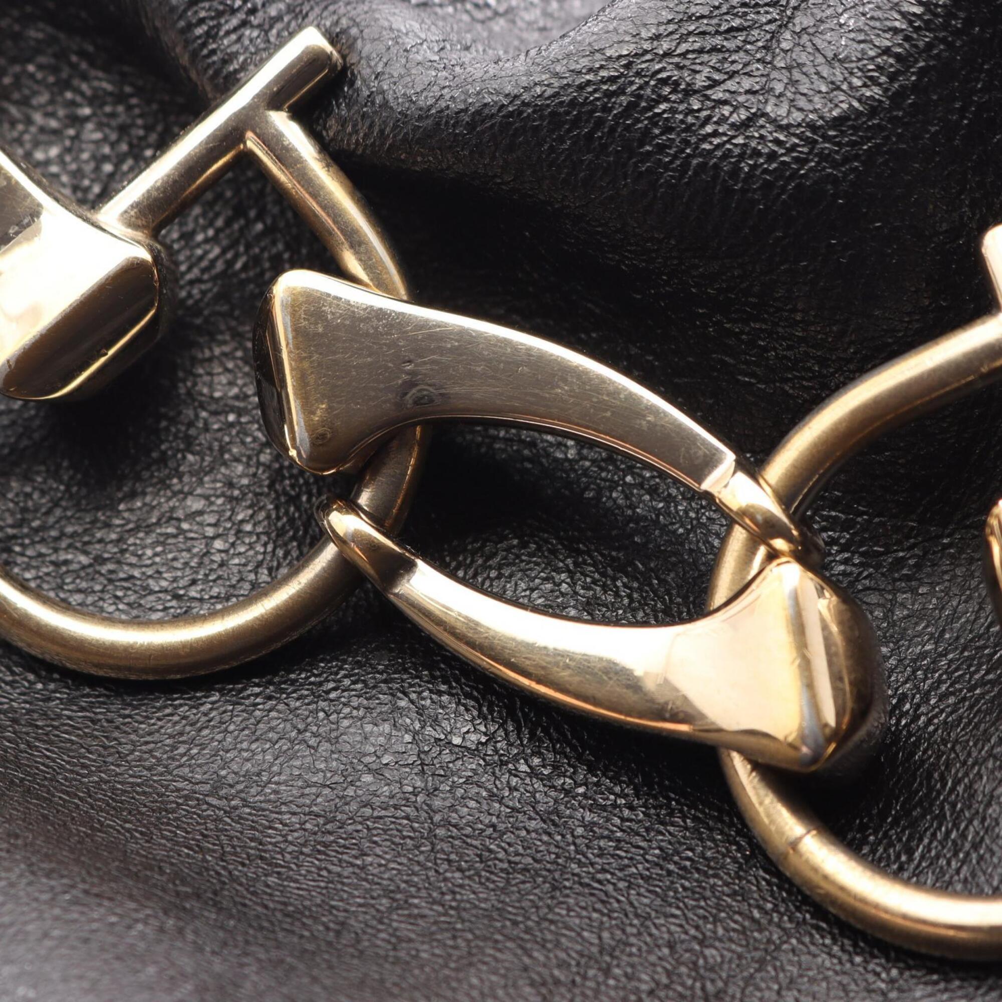 Gucci Black Leather Handbag (Pre-Owned)