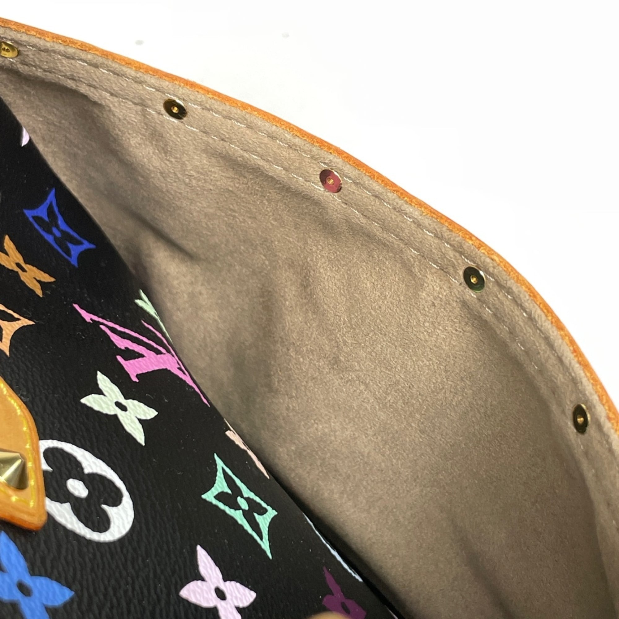 Louis Vuitton Black Noir Monogram Multicolore Handbag (Pre-Owned)