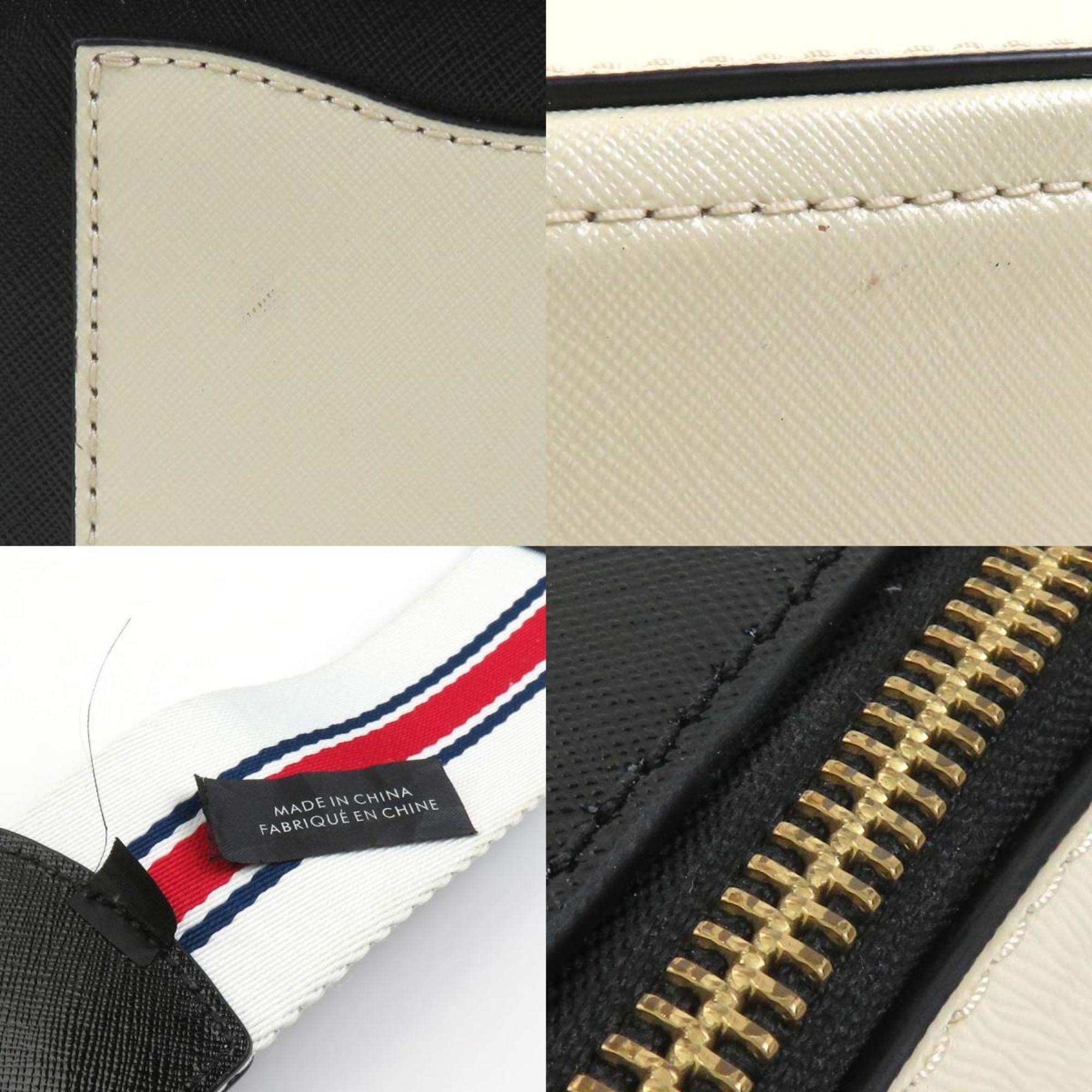 Marc Jacobs Black Ivory Coated Canvas Shoulder Bag (Pre-Owned)