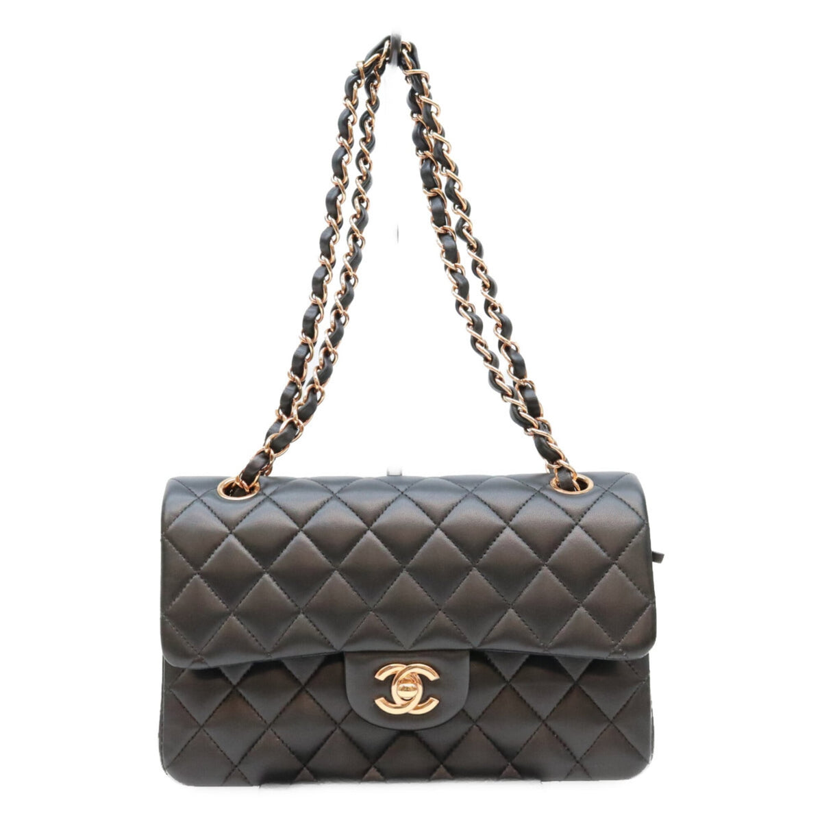 Chanel Black Leather Shoulder Bag (Pre-Owned)
