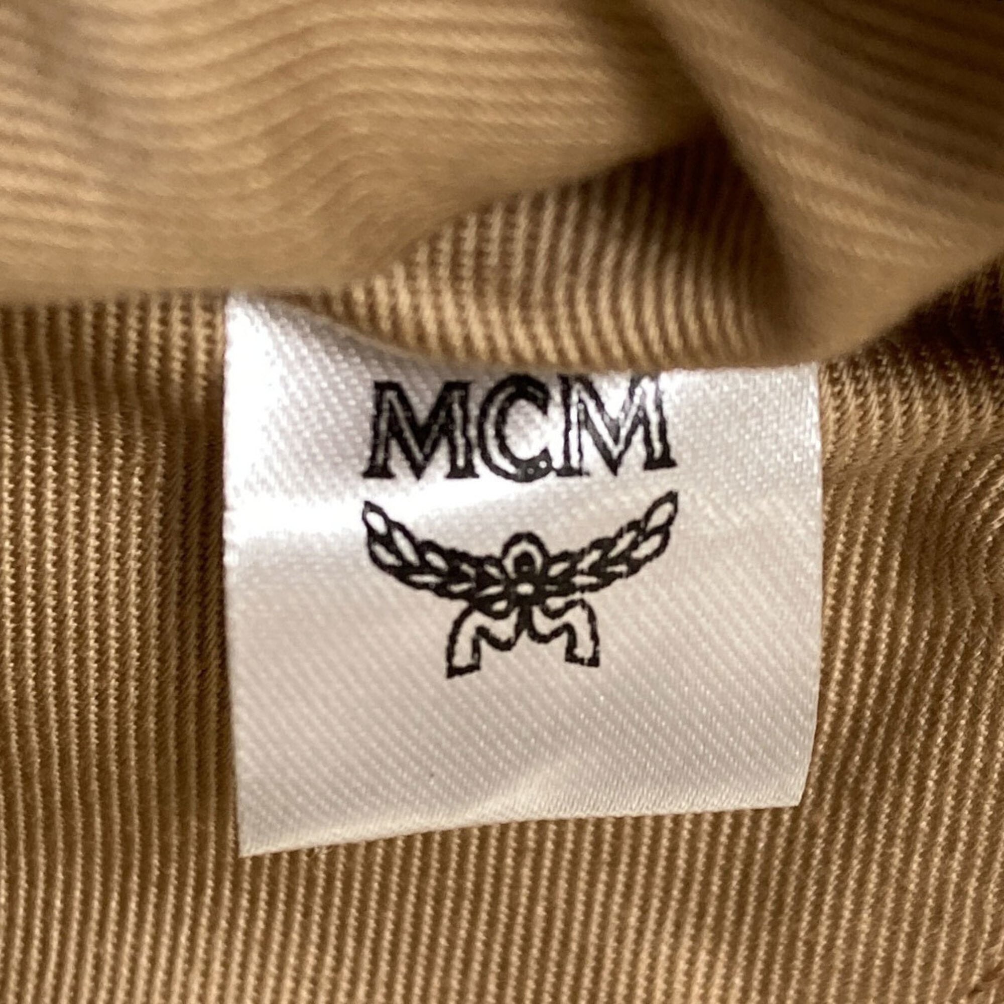 Mcm Black Brown Leather Tote Bag (Pre-Owned)