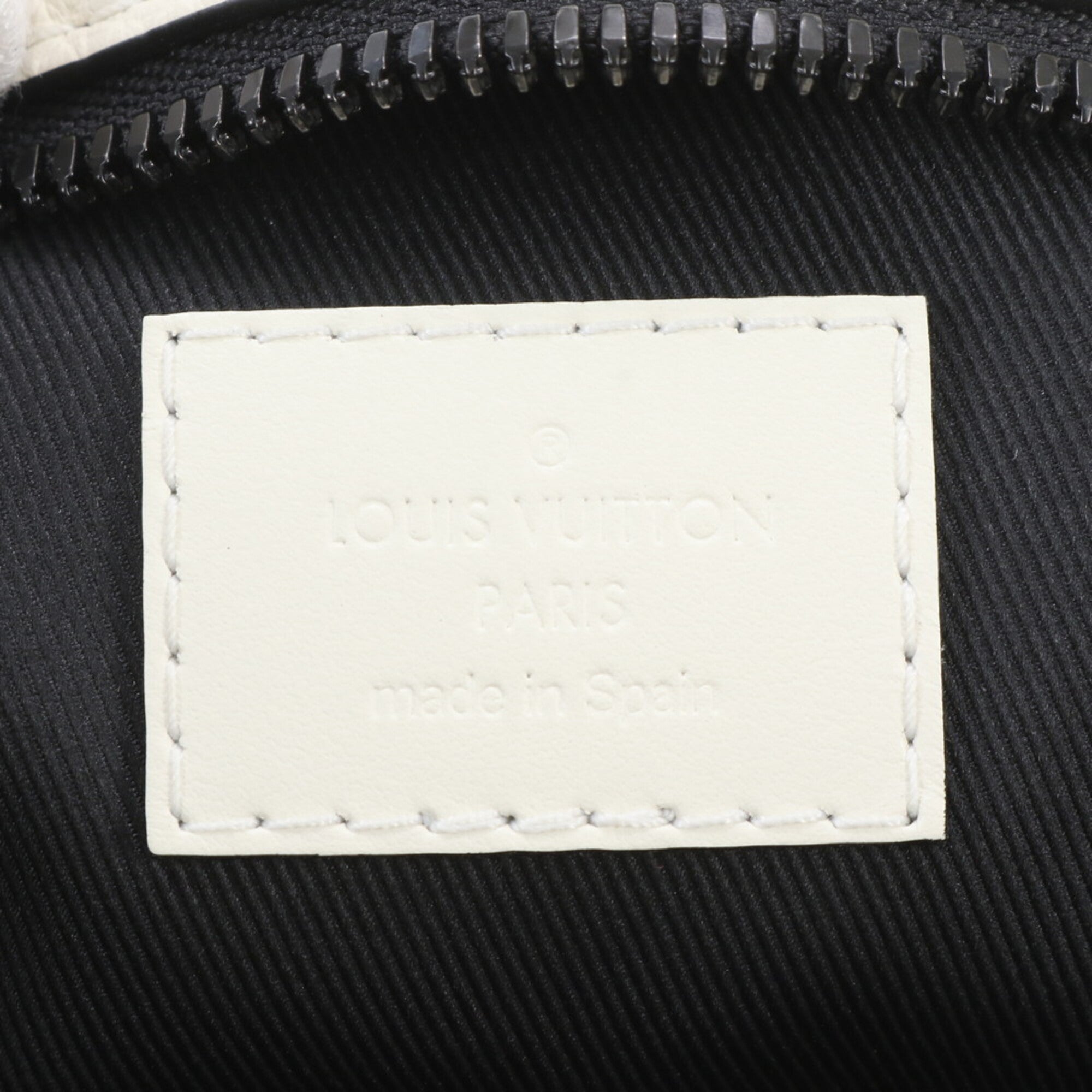 Louis Vuitton White Leather Handbag Tote Bag (Pre-Owned)