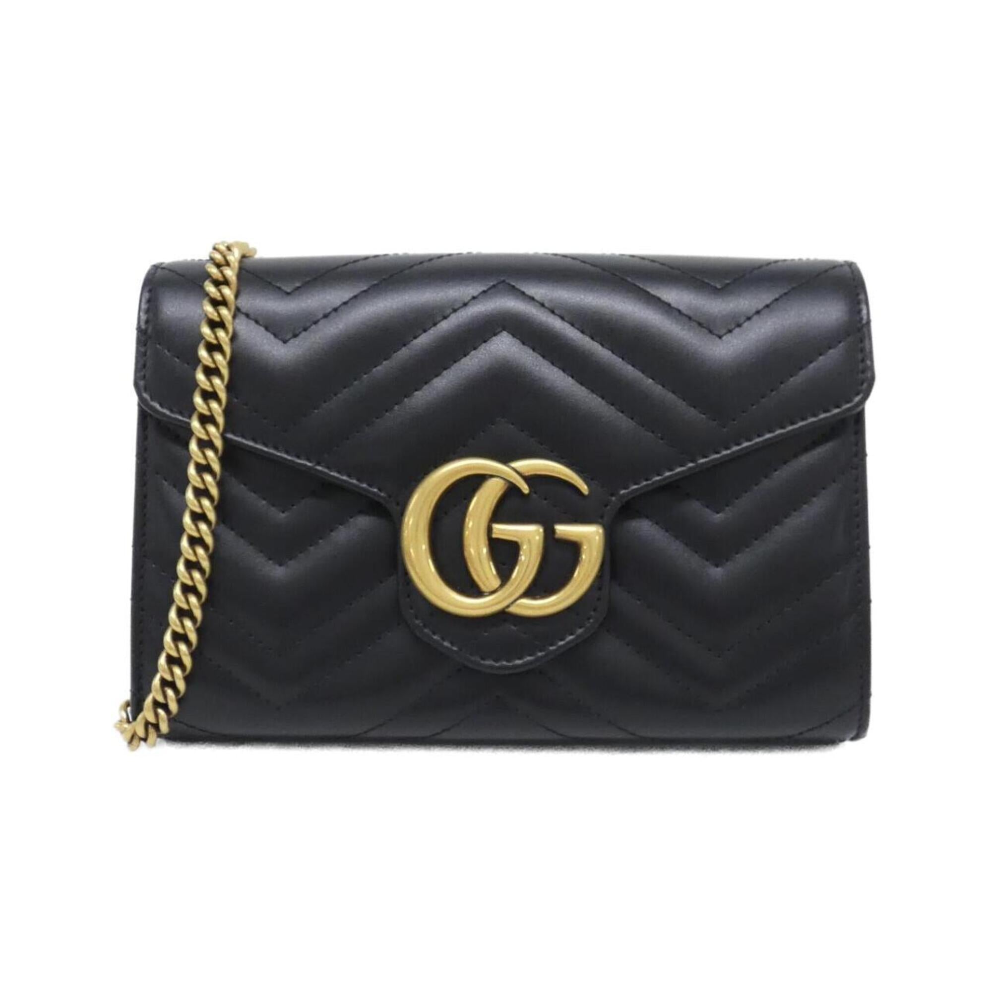 Gucci Black Quilting Leather Shoulder Bag (Pre-Owned)
