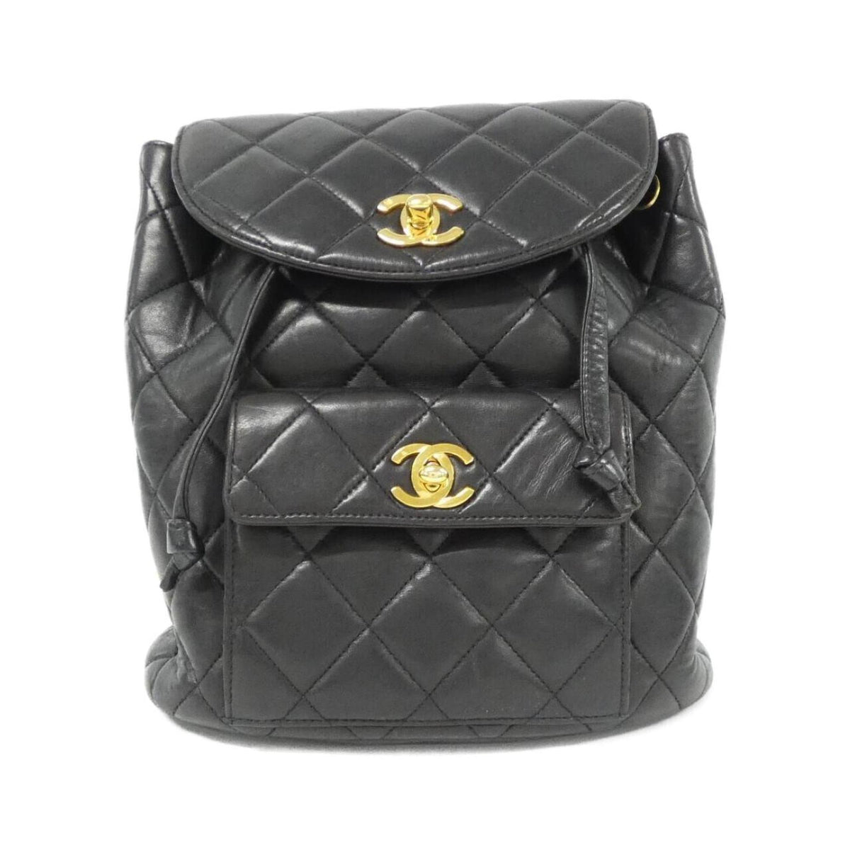 Chanel Black Leather Backpack (Pre-Owned)