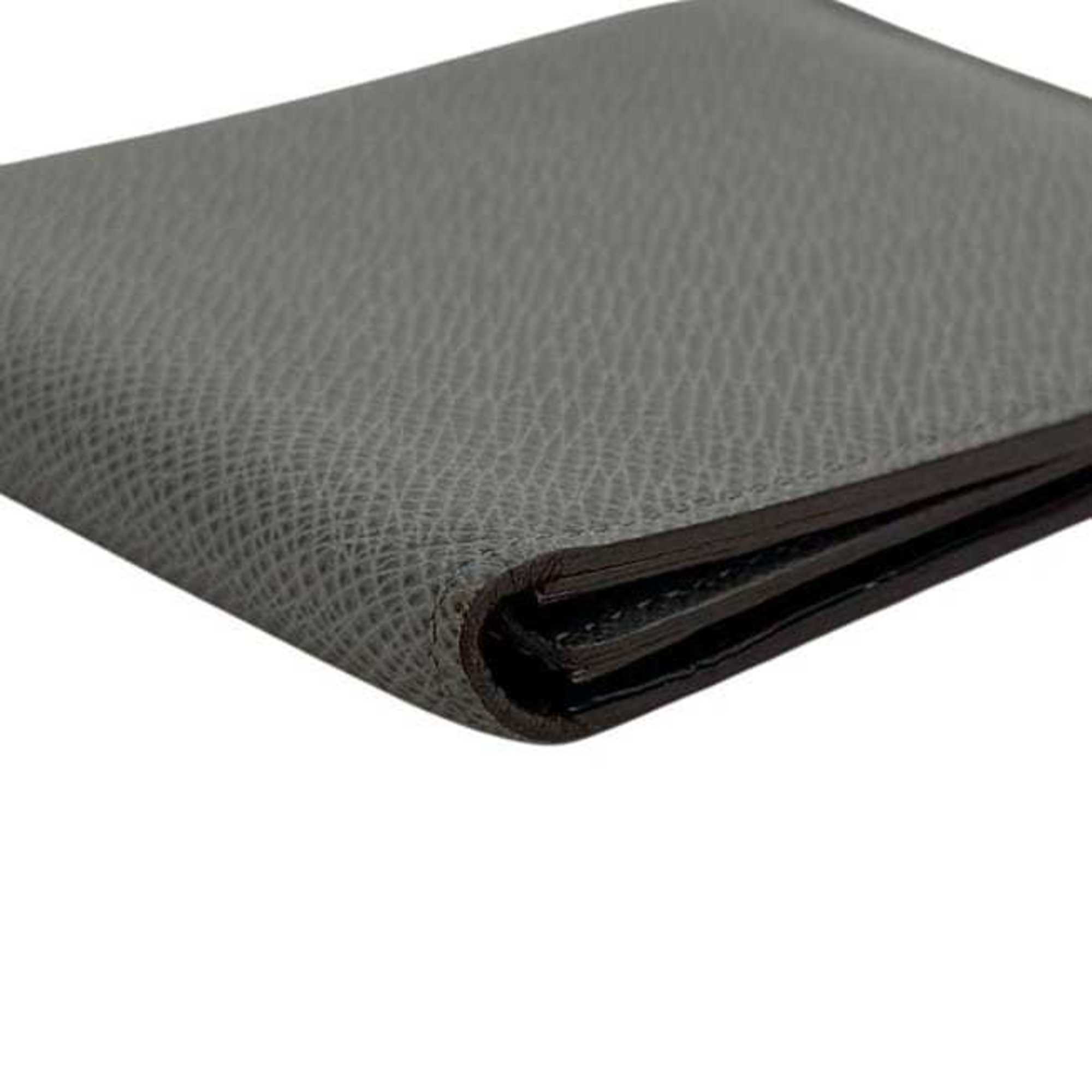 Louis Vuitton Glacier Gray Taiga Leather Wallet (Bi-Fold) (Pre-Owned)
