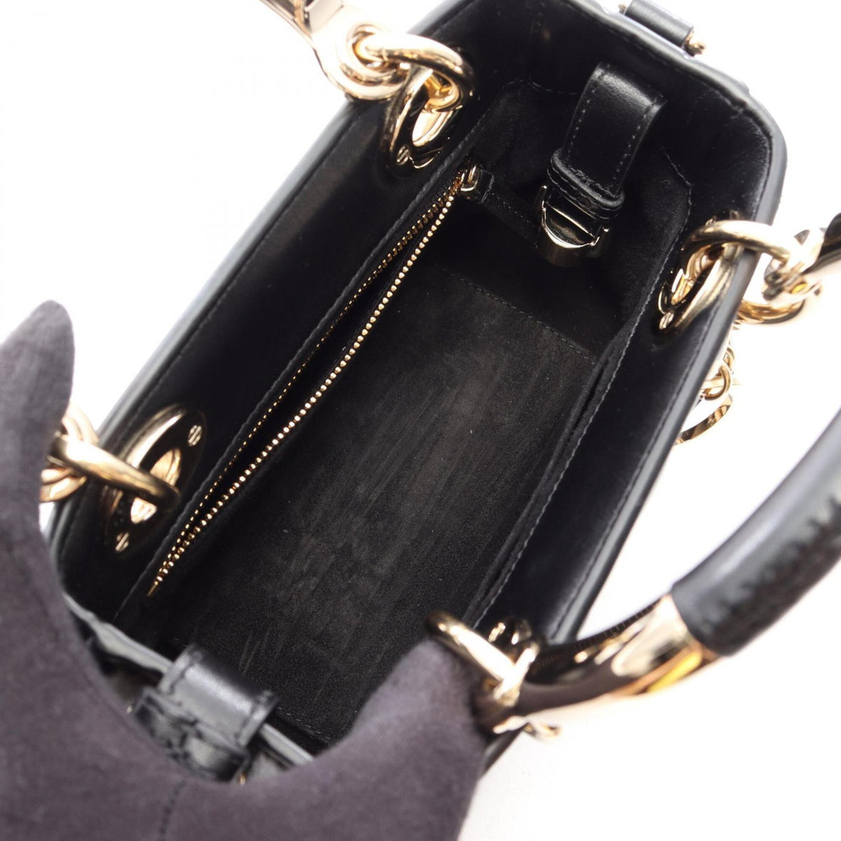 Christian Dior Black Leather Handbag (Pre-Owned)