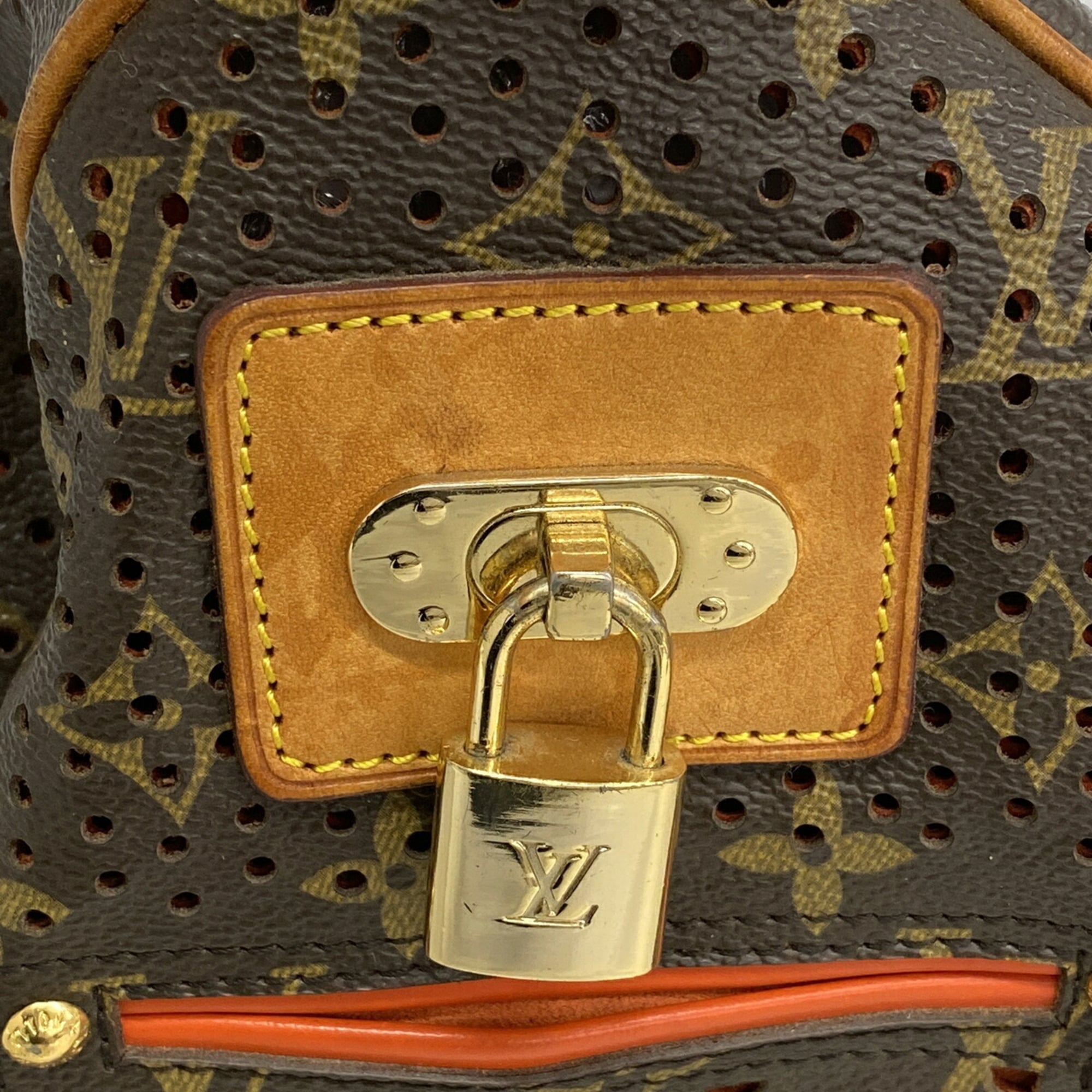 Louis Vuitton Lv Orange Handbag (Pre-Owned)