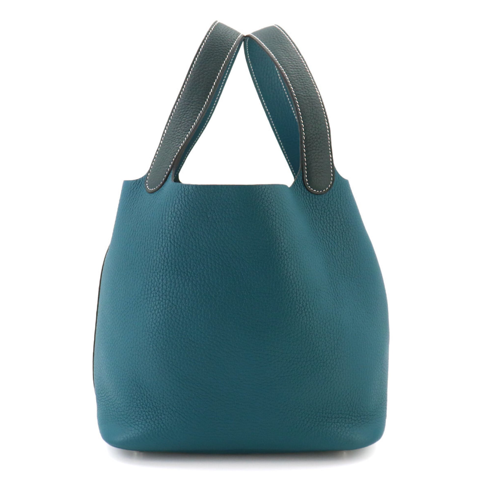 Piko Green Leather Handbag (Pre-Owned)