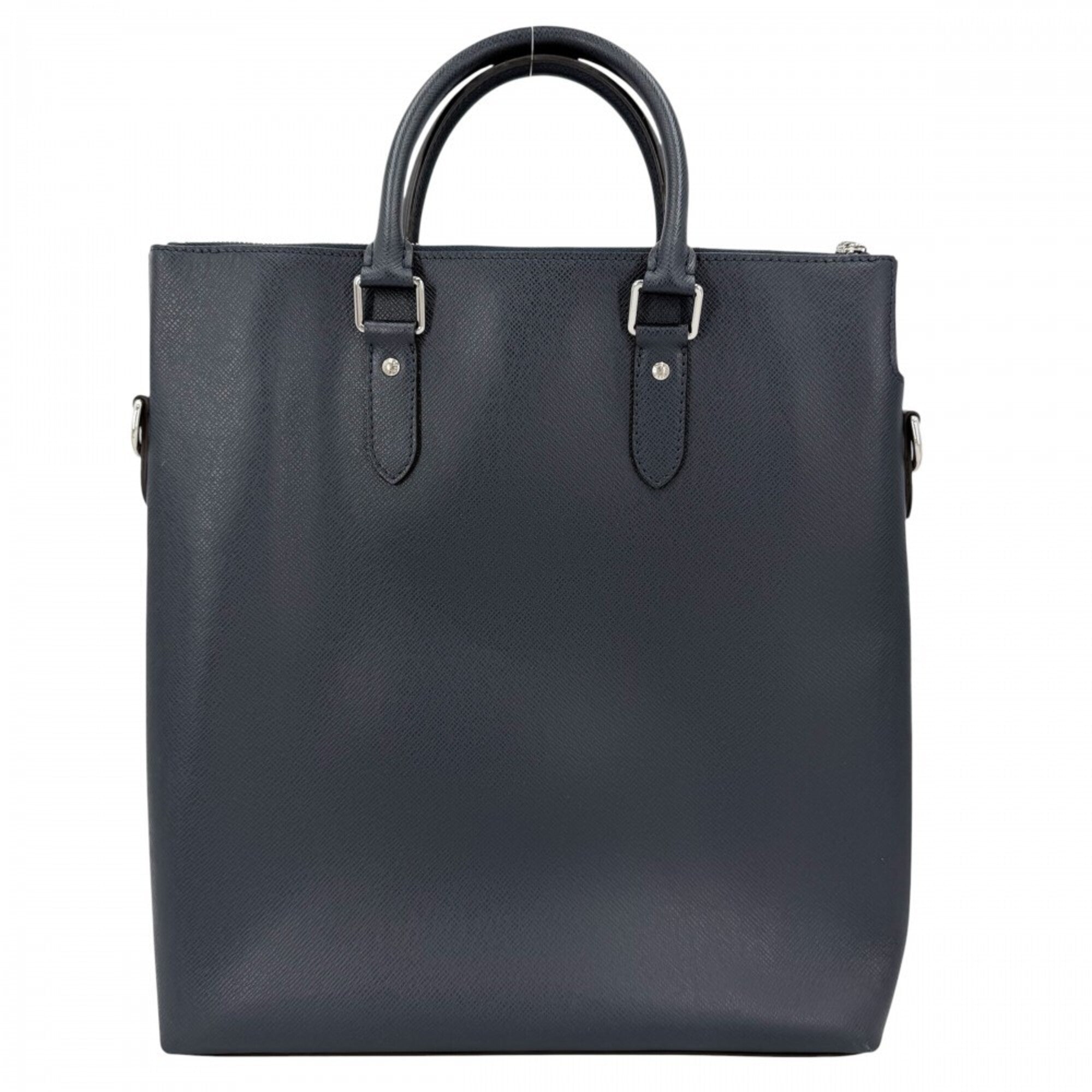 Louis Vuitton Taiga Navy Taiga Leather Handbag Shoulder Bag (Pre-Owned)
