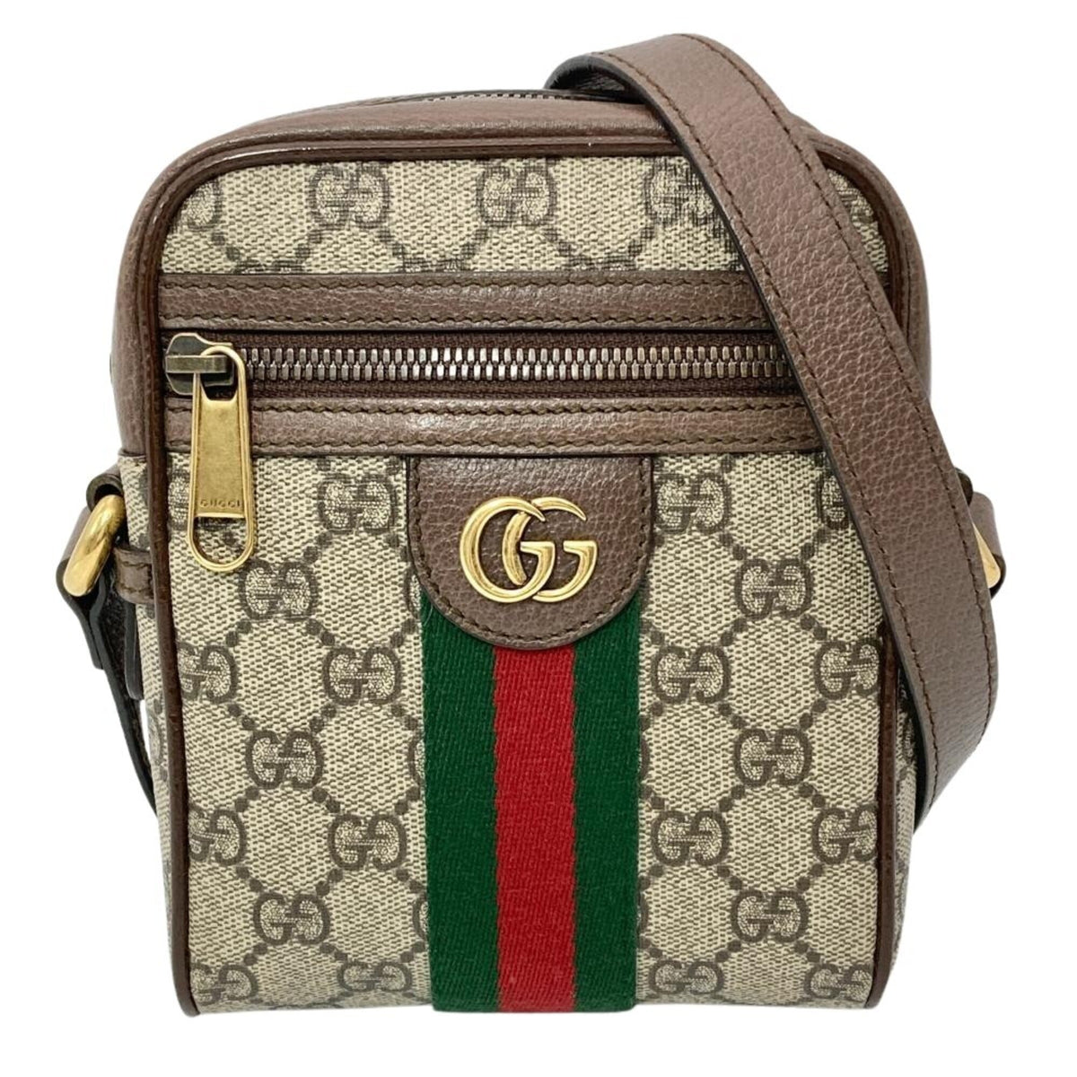 Gucci Ophidia Beige Gg Supreme Messenger Bag Shoulder Bag (Pre-Owned)