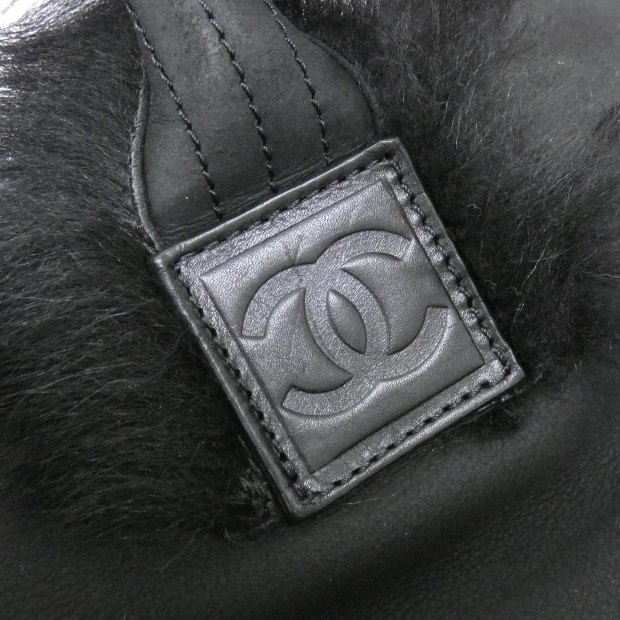Chanel Black Fur Handbag (Pre-Owned)