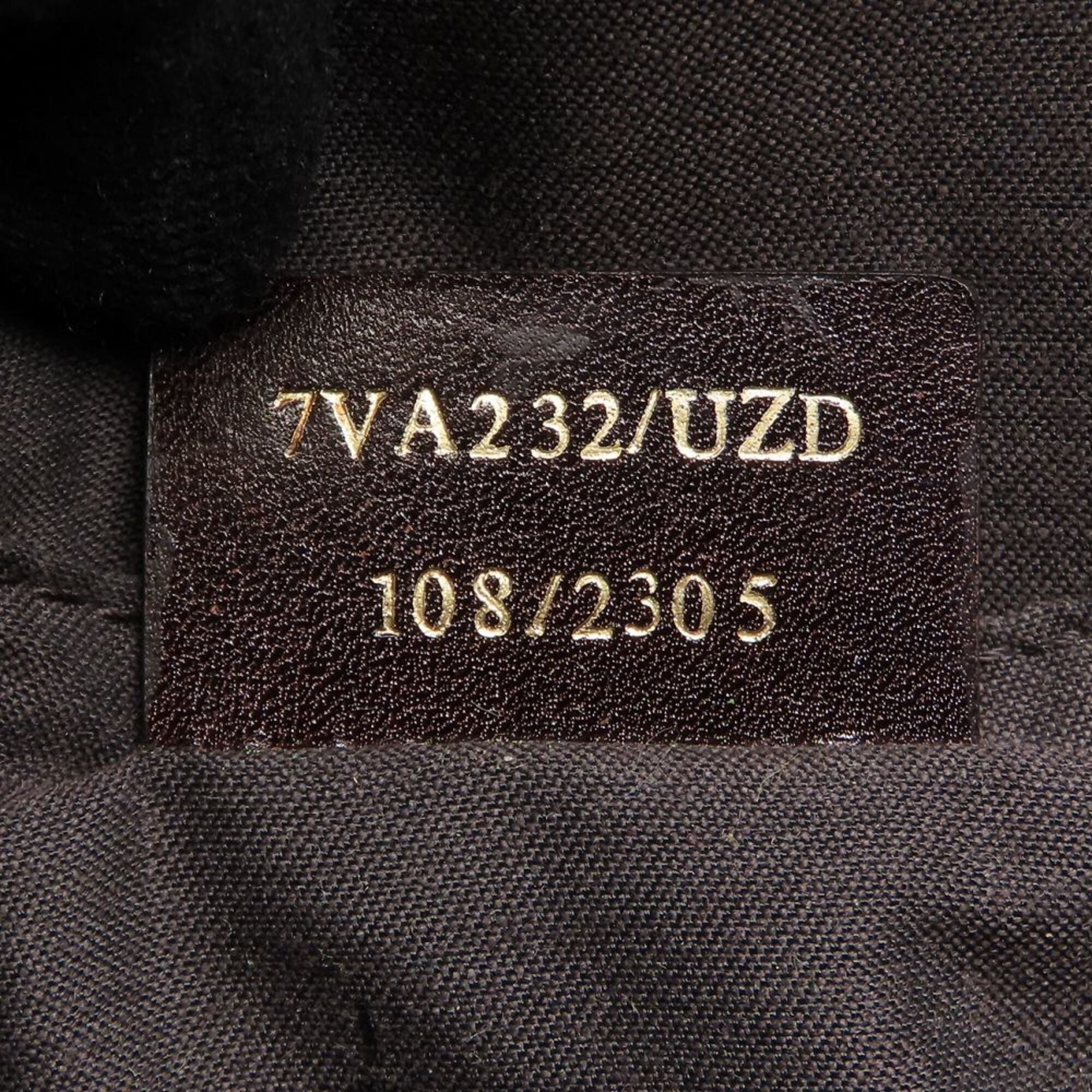 Fendi Zucchino Brown Coated Canvas Shoulder Bag (Pre-Owned)