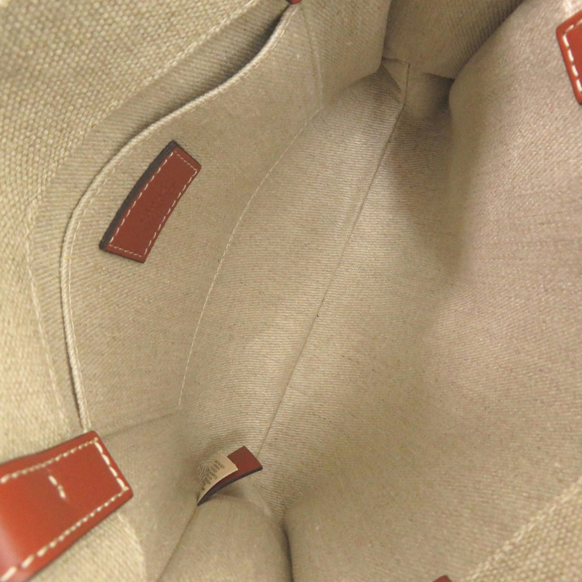Chloé Beige Leather Cotton Handbag Tote Bag (Pre-Owned)