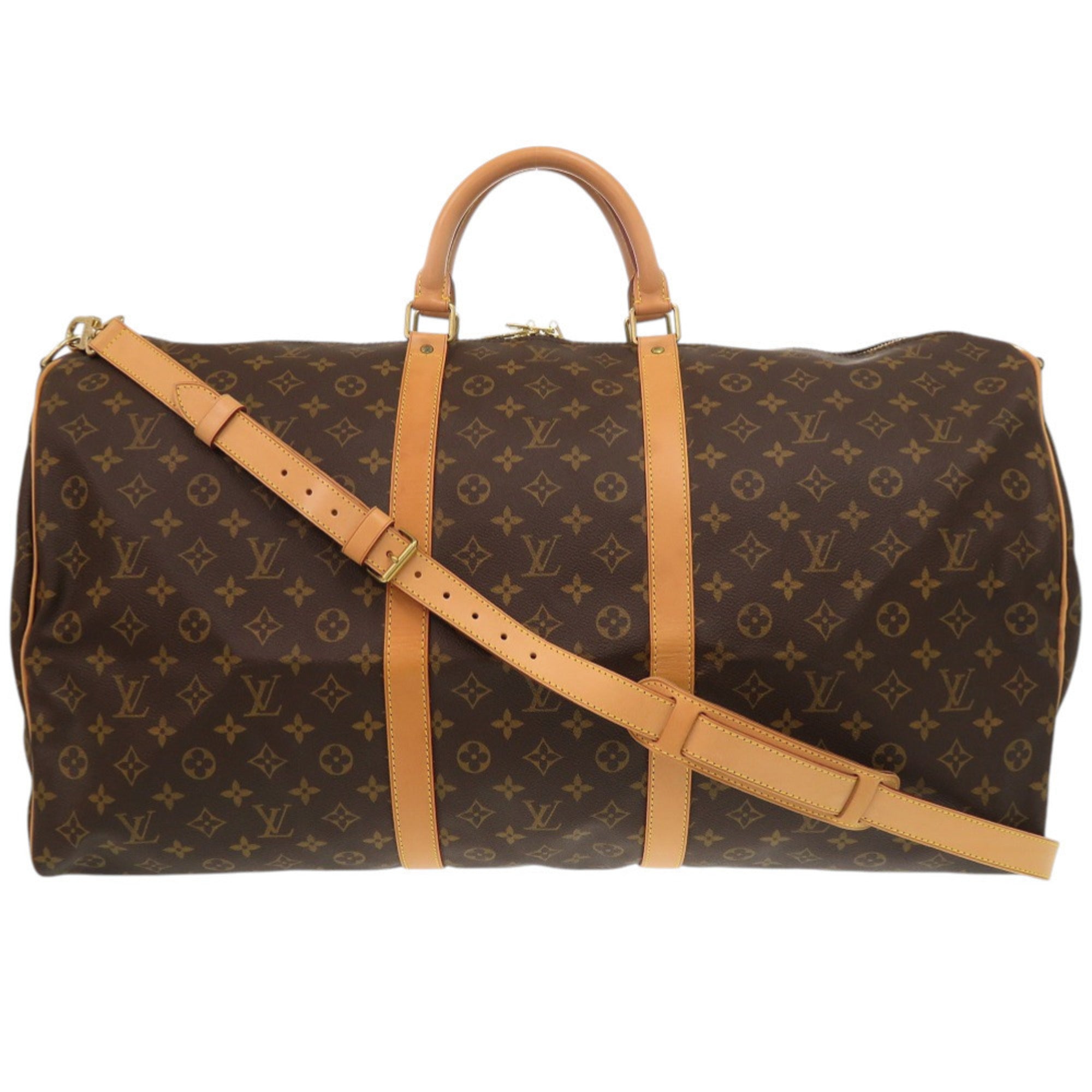 Louis Vuitton Brown Monogram Canvas Boston Bag (Pre-Owned)