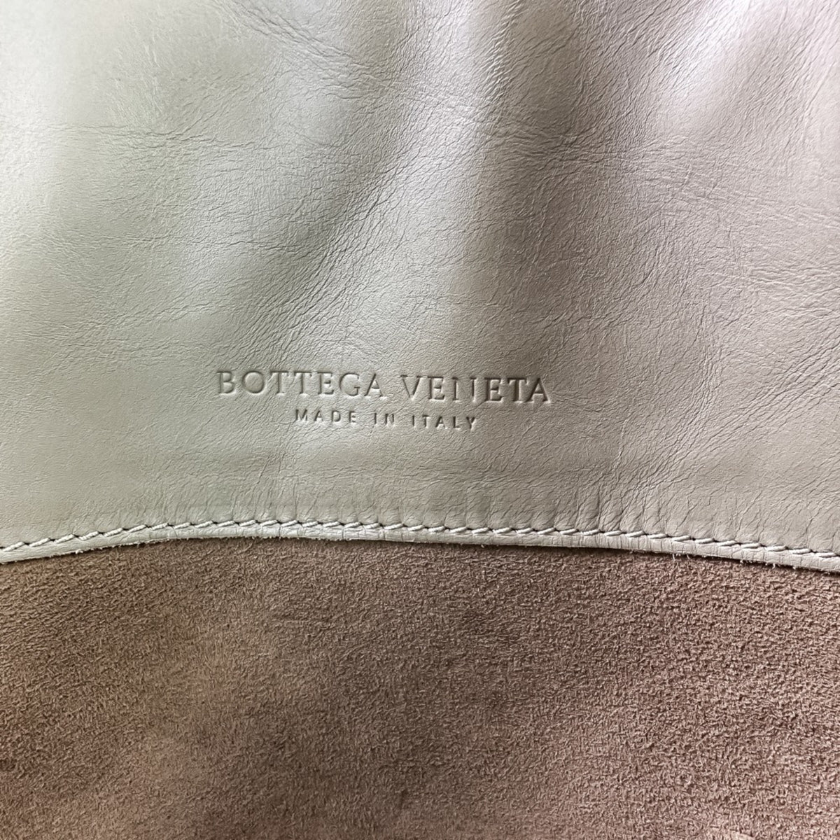 Bottega Veneta Grayish Leather Tote Bag (Pre-Owned)