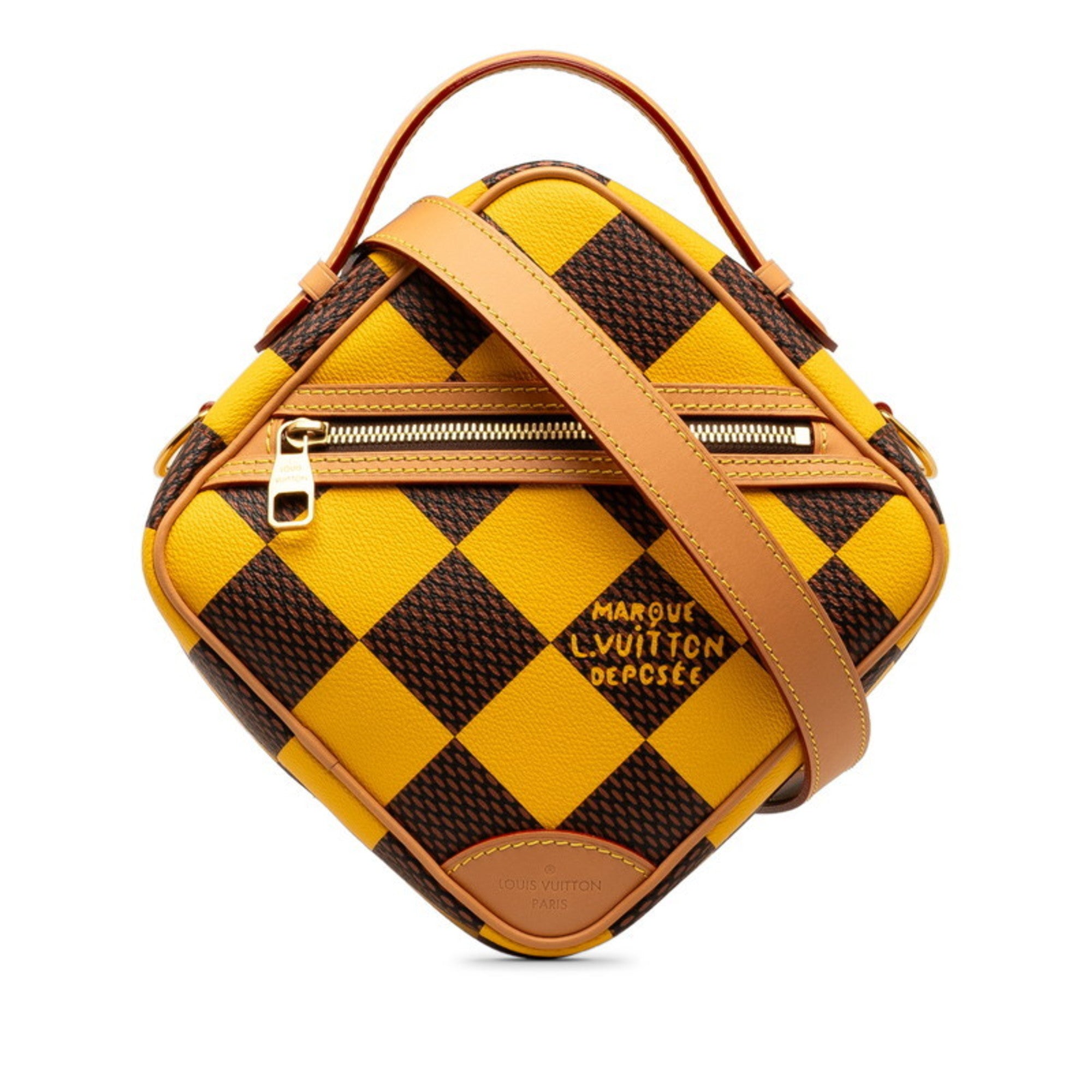 Louis Vuitton Yellow Pvc Leather Shoulder Bag (Pre-Owned)