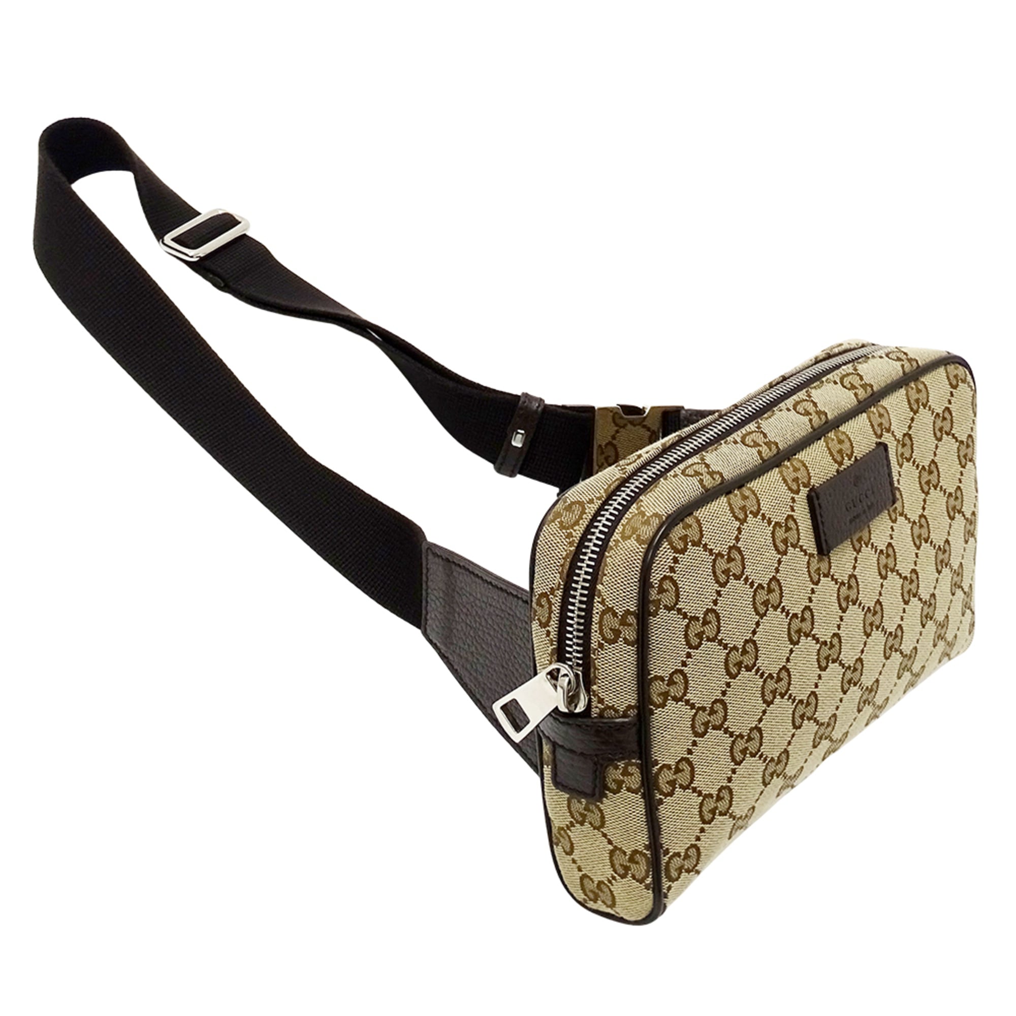 Gucci Beige Brown Gg Supreme Canvas Handbag Sling Bag (Pre-Owned)
