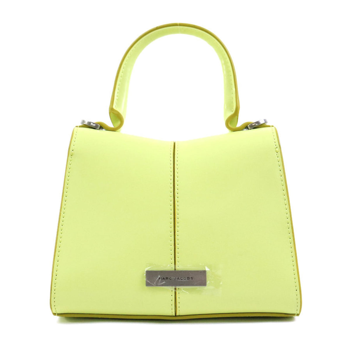 Marc Jacobs Green Yellow Leather Handbag Shoulder Bag (Pre-Owned)