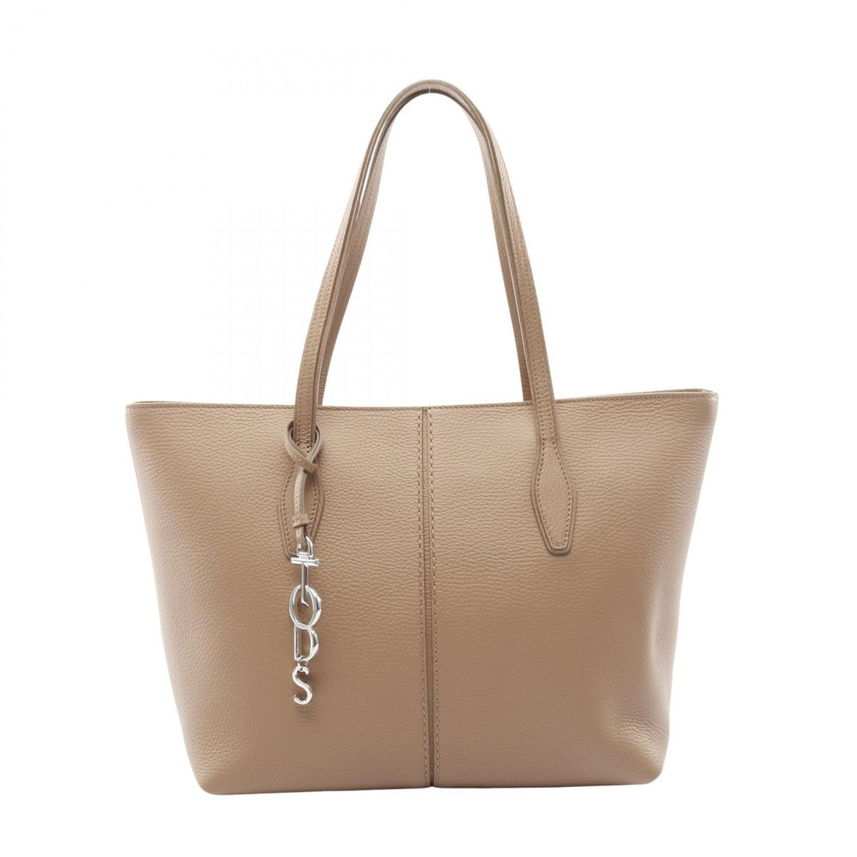 Tod's Beige Leather Handbag Tote Bag (Pre-Owned)