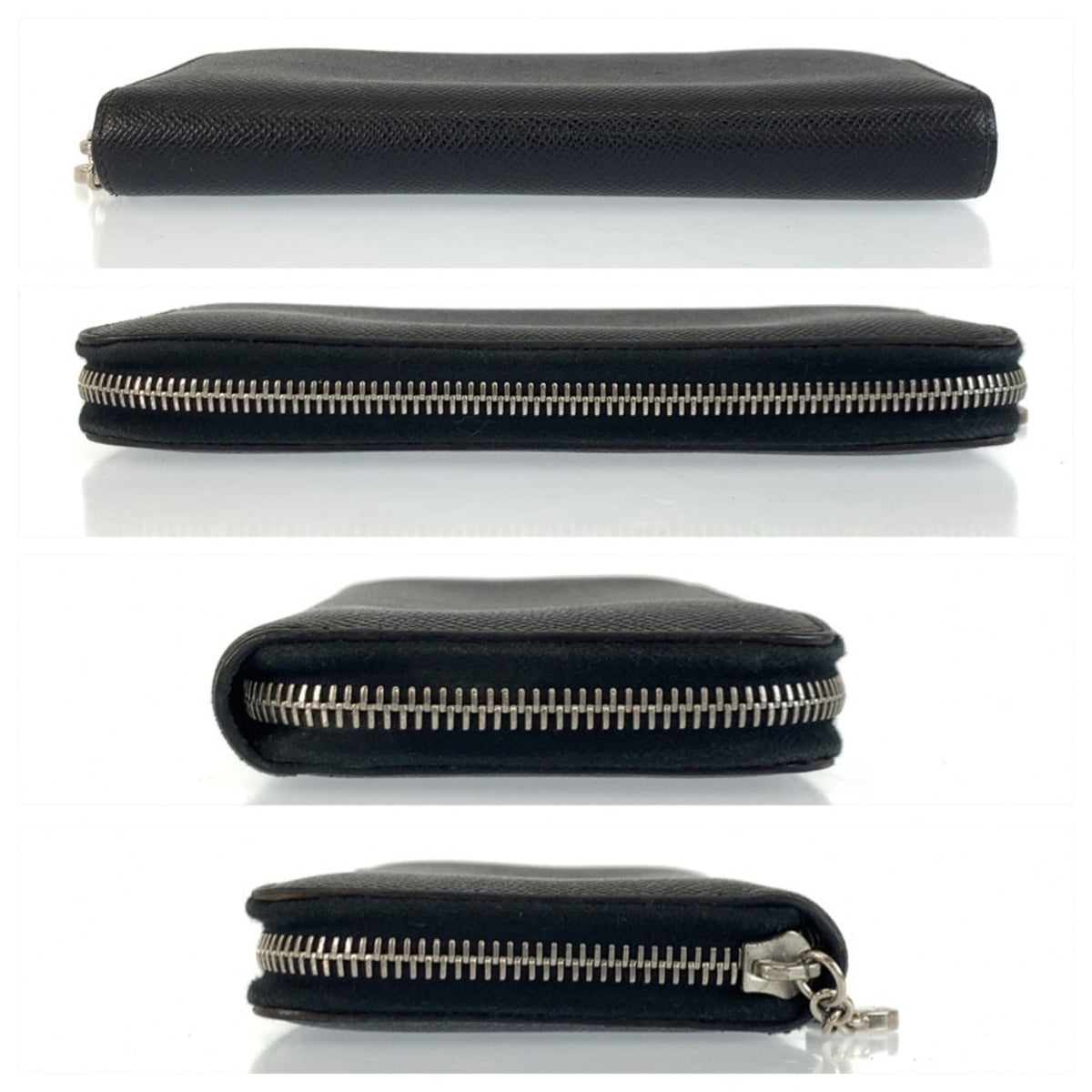 Bvlgari Black Leather Long Wallet (Bi-Fold) (Pre-Owned)