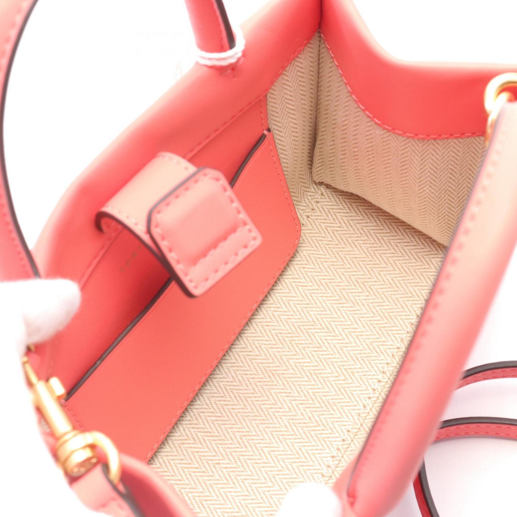 Tory Burch Pink Leather Tote Bag