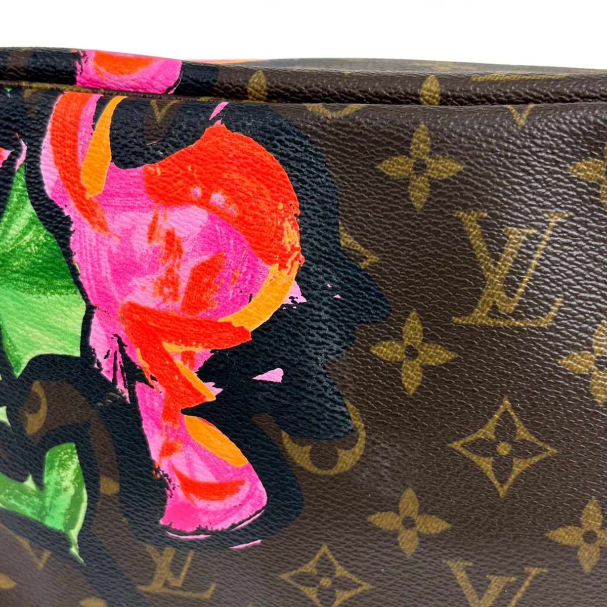 Louis Vuitton Brown Monogram Rose Shoulder Bag Tote Bag (Pre-Owned)