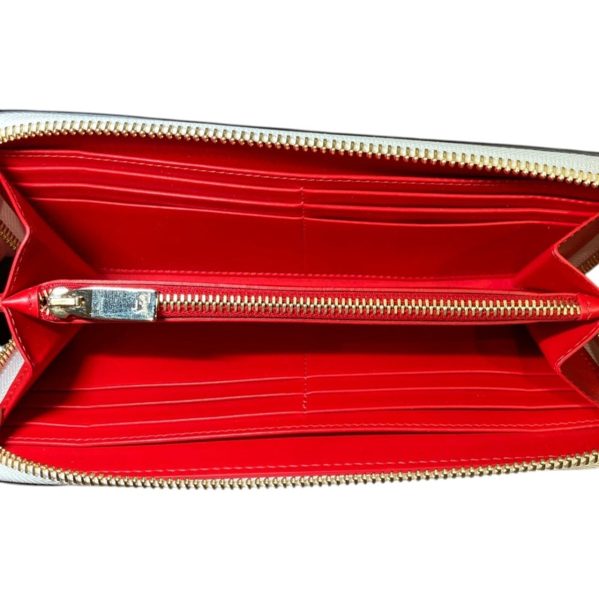 Christian Louboutin Multi-Color White Metal Leather Long Wallet (Bi-Fold) (Pre-Owned)
