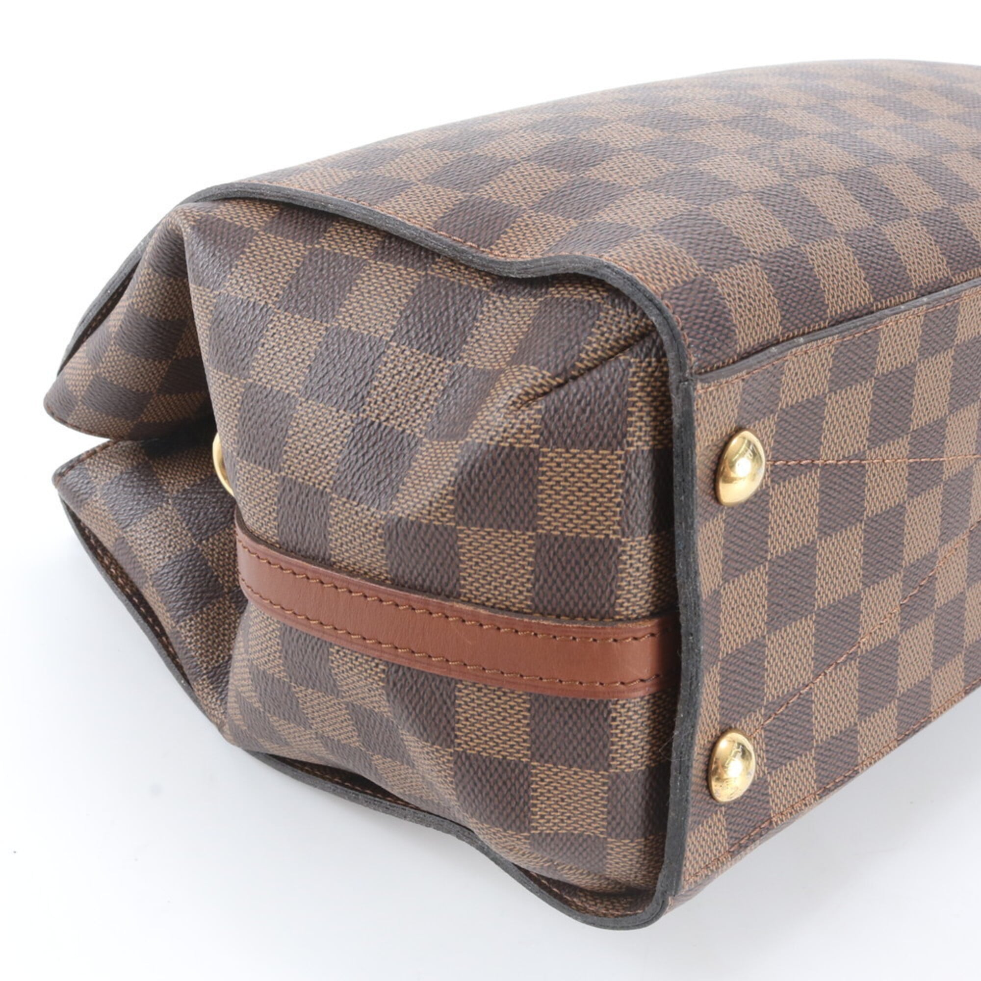 Louis Vuitton Ebene Leather Coated Canvas Handbag Shoulder Bag Tote Bag (Pre-Owned)