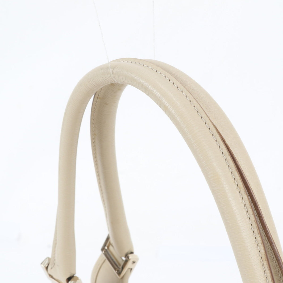 Gucci Beige Leather Shoulder Bag Tote Bag (Pre-Owned)