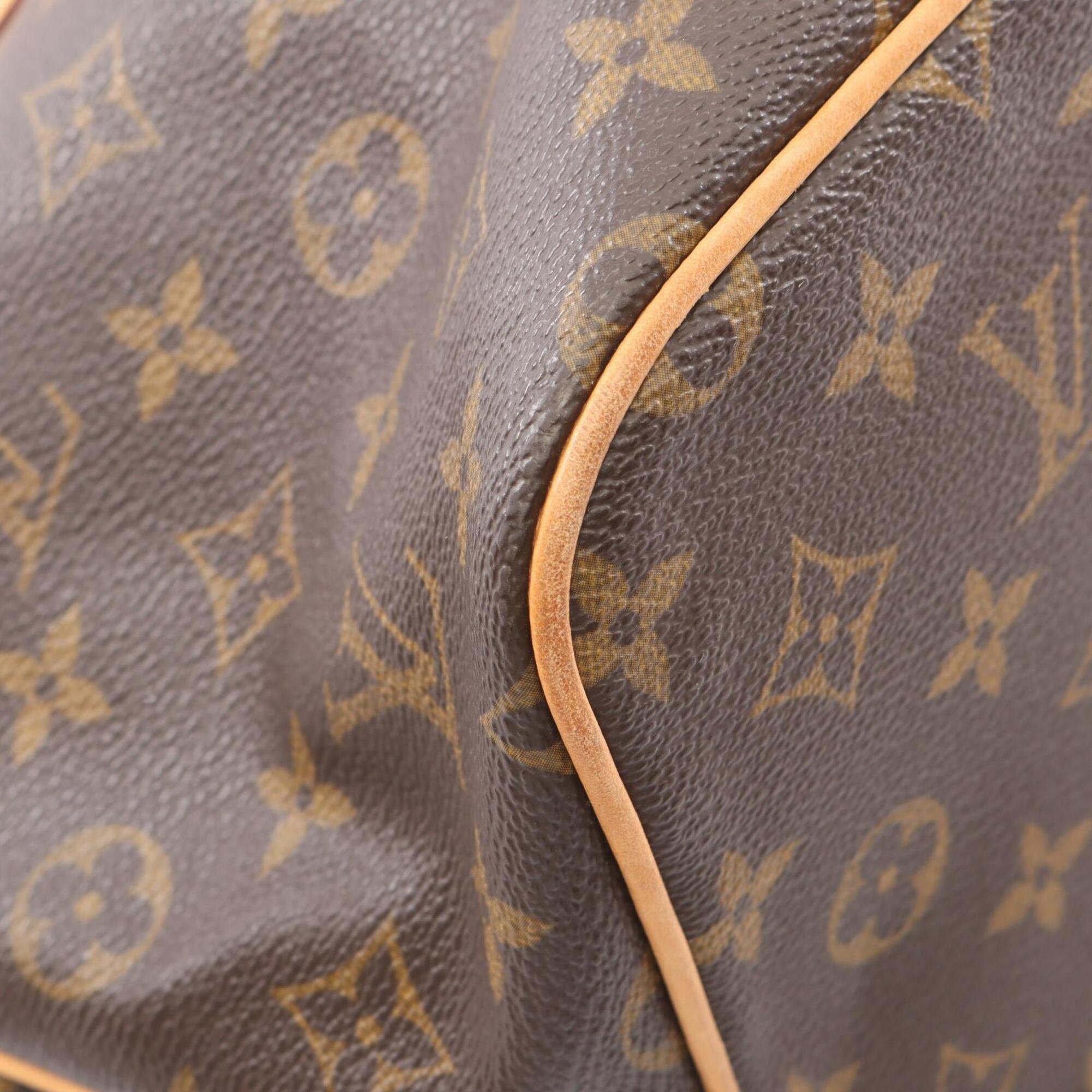 Louis Vuitton Brown Pvc Coated Canvas Leather Handbag (Pre-Owned)
