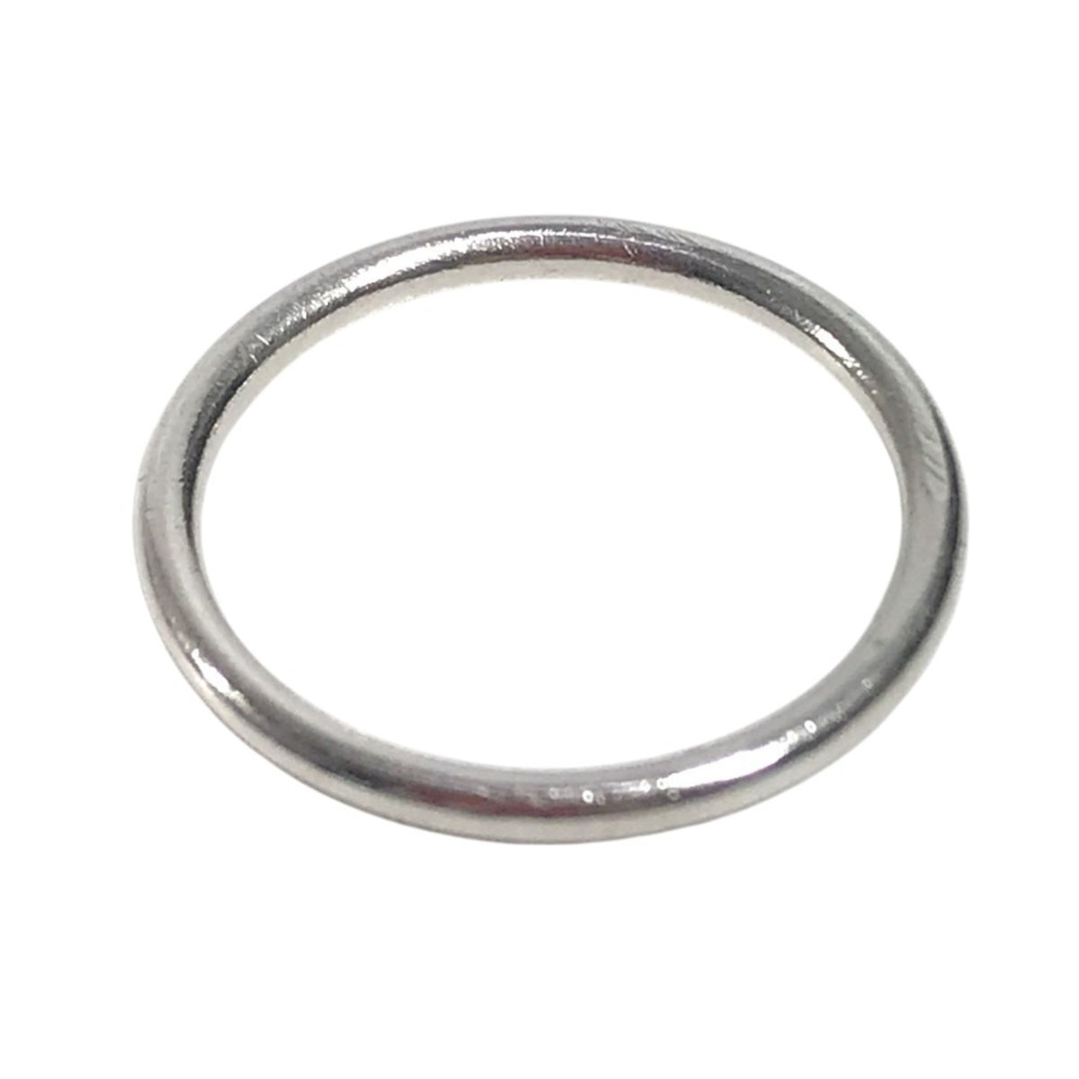 Tiffany Silver Platinum 950 Band Ring (Pre-Owned)