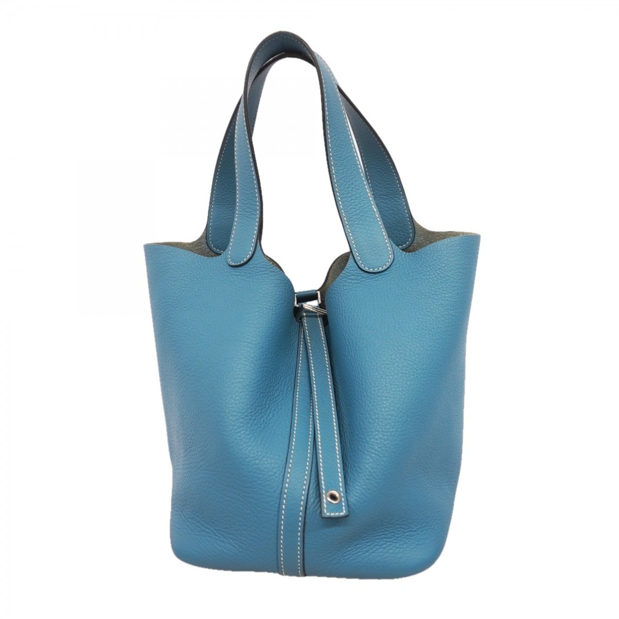 Hermes Blue Jean Handbag (Pre-Owned)