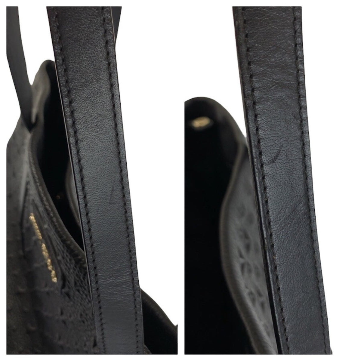 Jimmy Choo Black Leather Shoulder Bag Tote Bag (Pre-Owned)