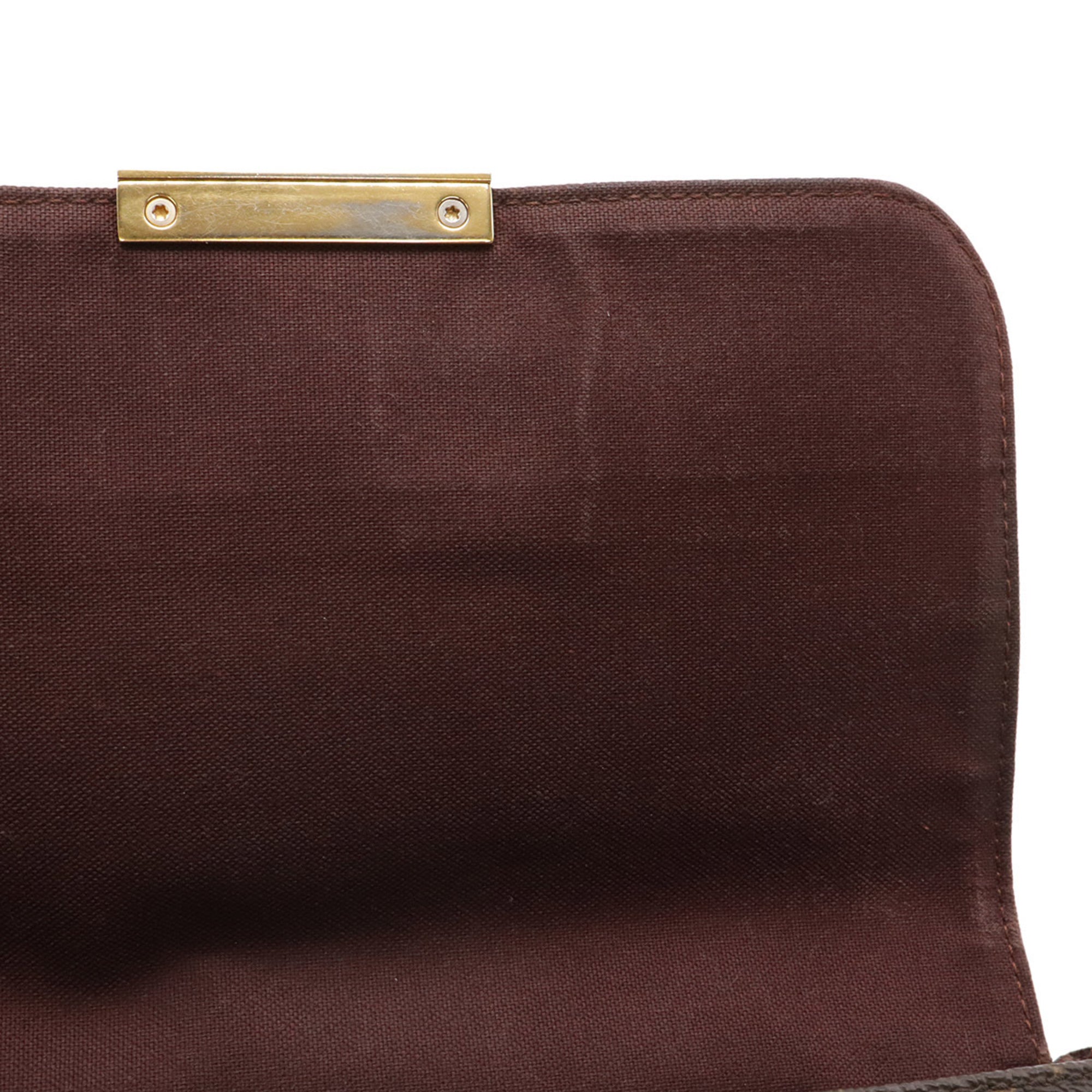 Louis Vuitton Monogram Brown Monogram Clutch Bag Shoulder Bag (Pre-Owned)