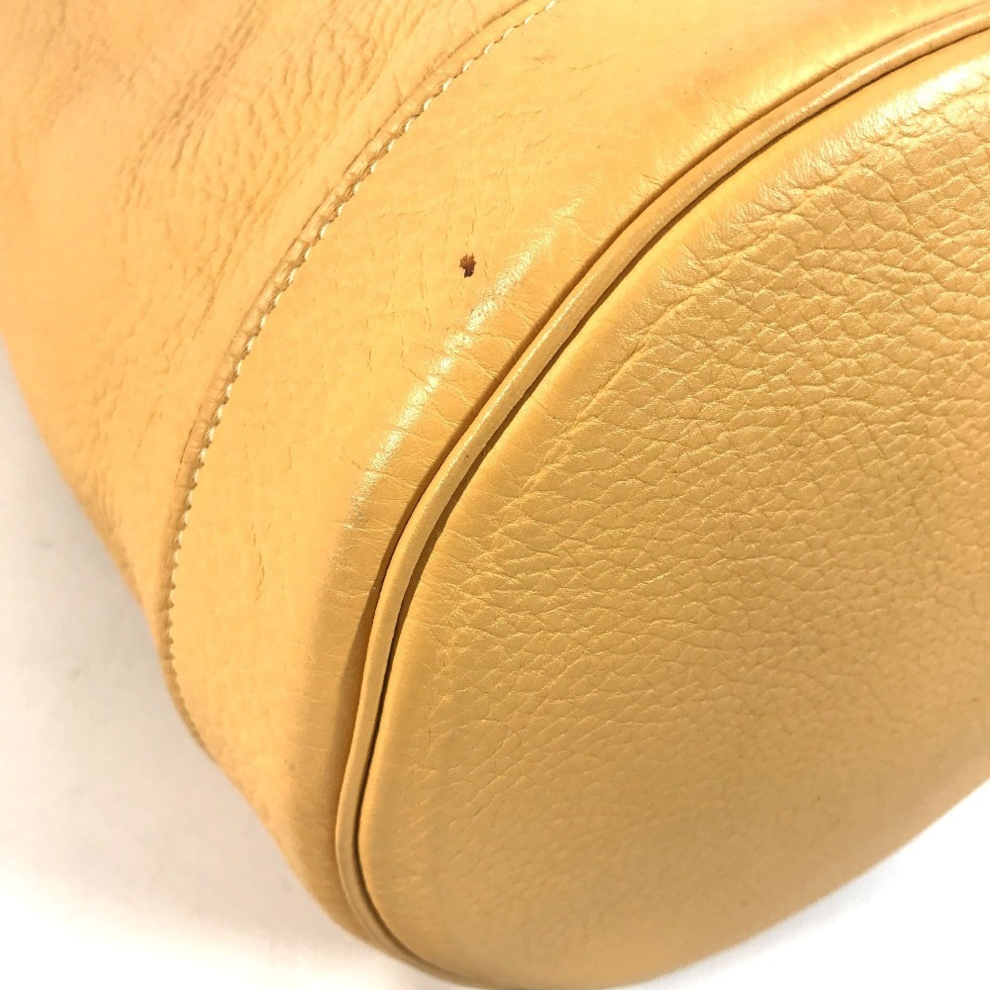 Hermes Beige Yellow Taurillon Clemence Leather Shoulder Bag (Pre-Owned)