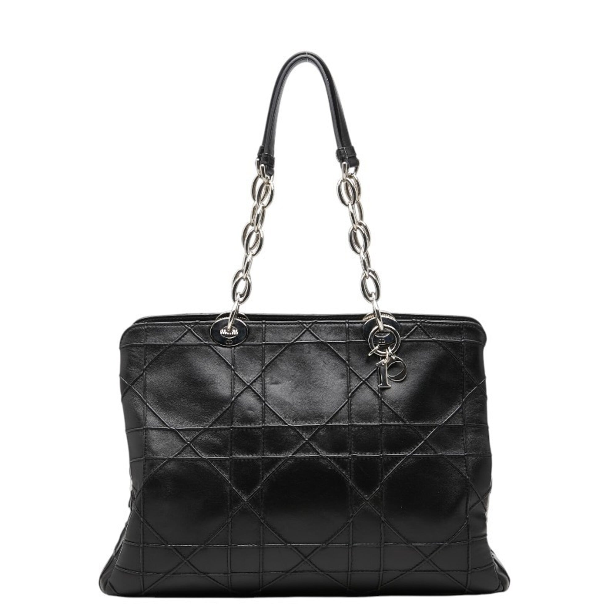 Christian Dior Black Leather Handbag (Pre-Owned)