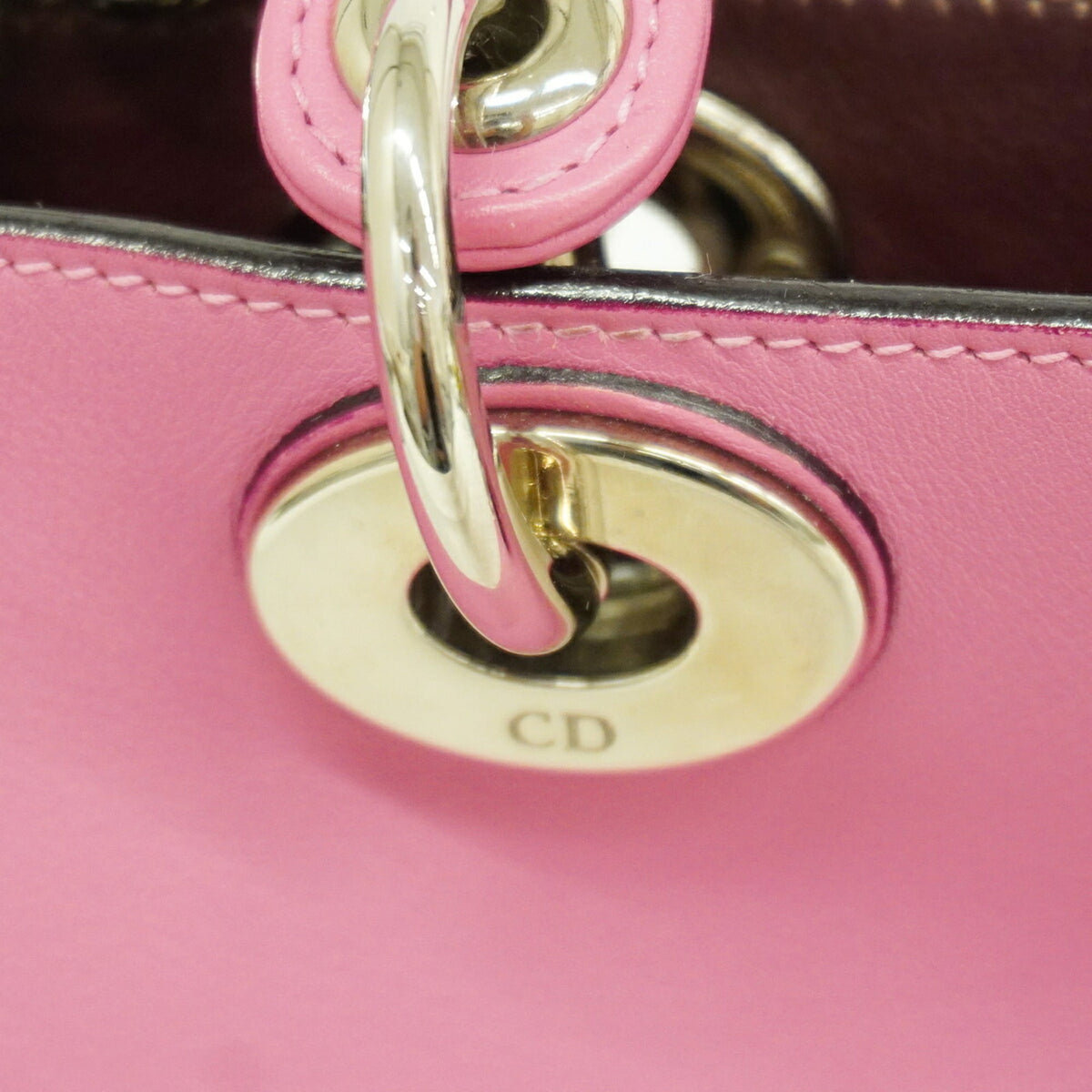 Christian Dior Pink Leather Handbag (Pre-Owned)