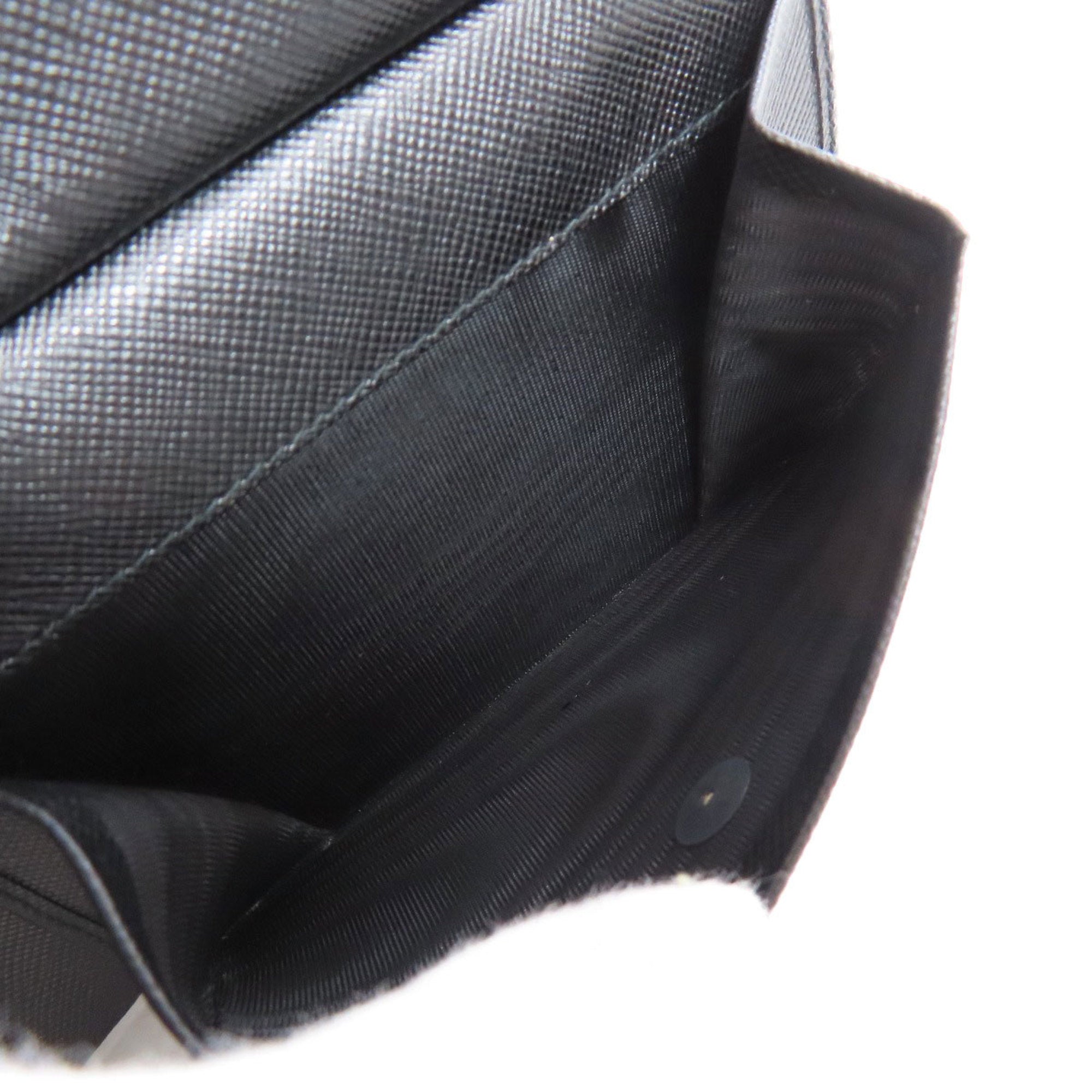 Prada Black Leather Wallet (Bi-Fold) (Pre-Owned)