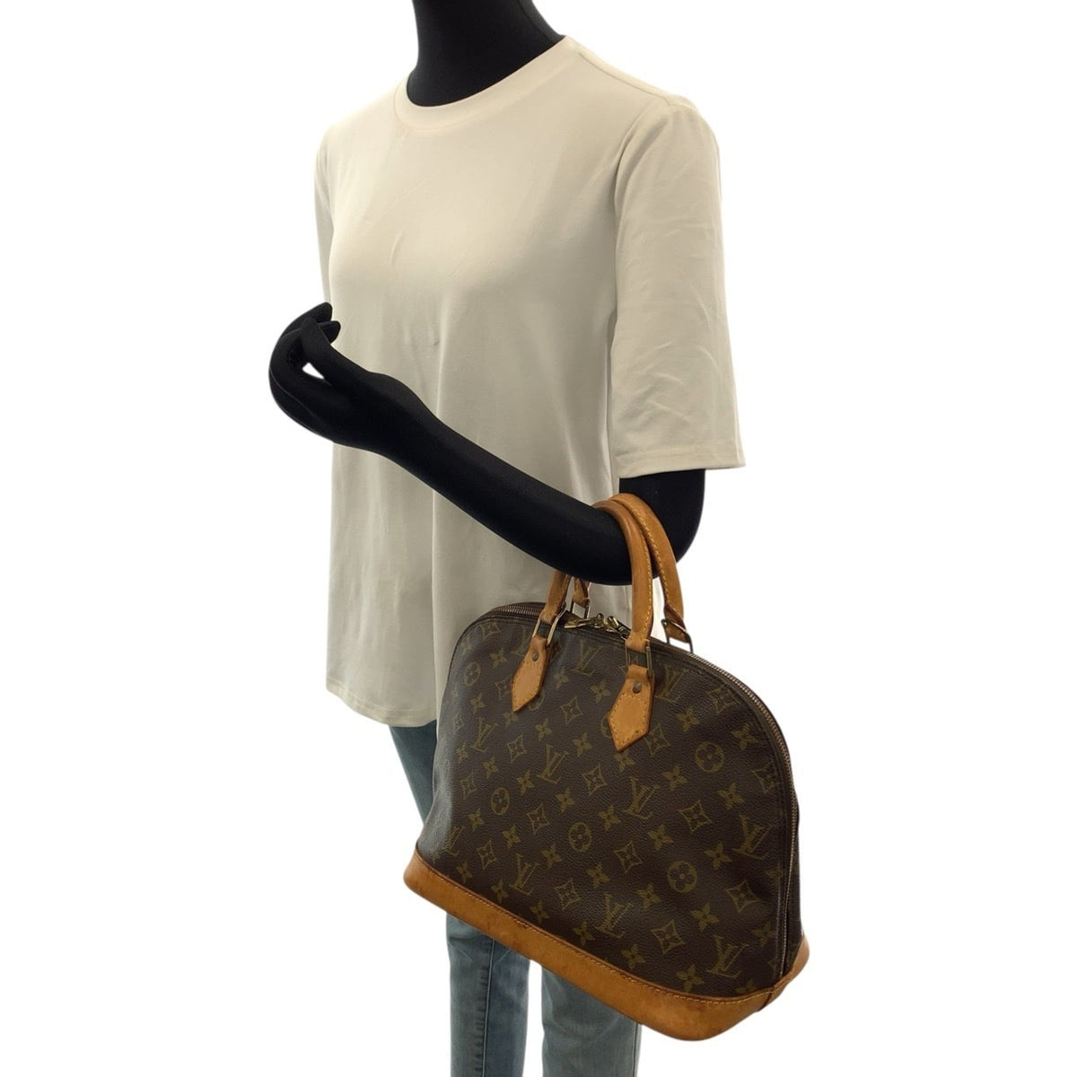 Louis Vuitton Brown Monogram Pvc Handbag (Pre-Owned)