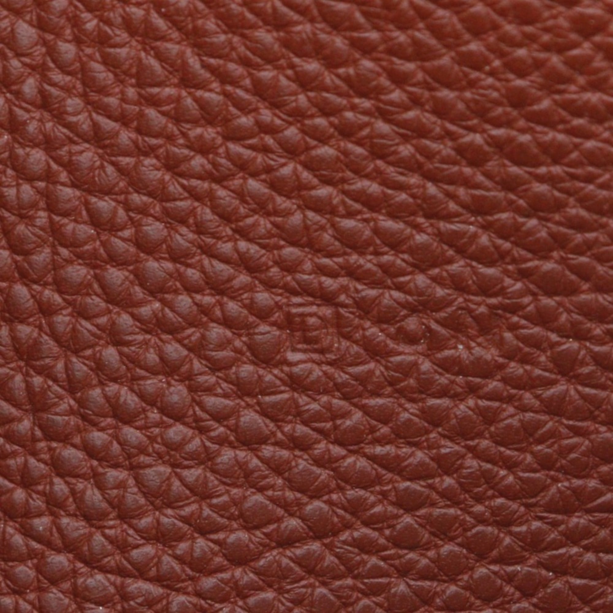 Hermes Bordeaux Taurillon Clemence Leather Coin Purse/Coin Case (Pre-Owned)