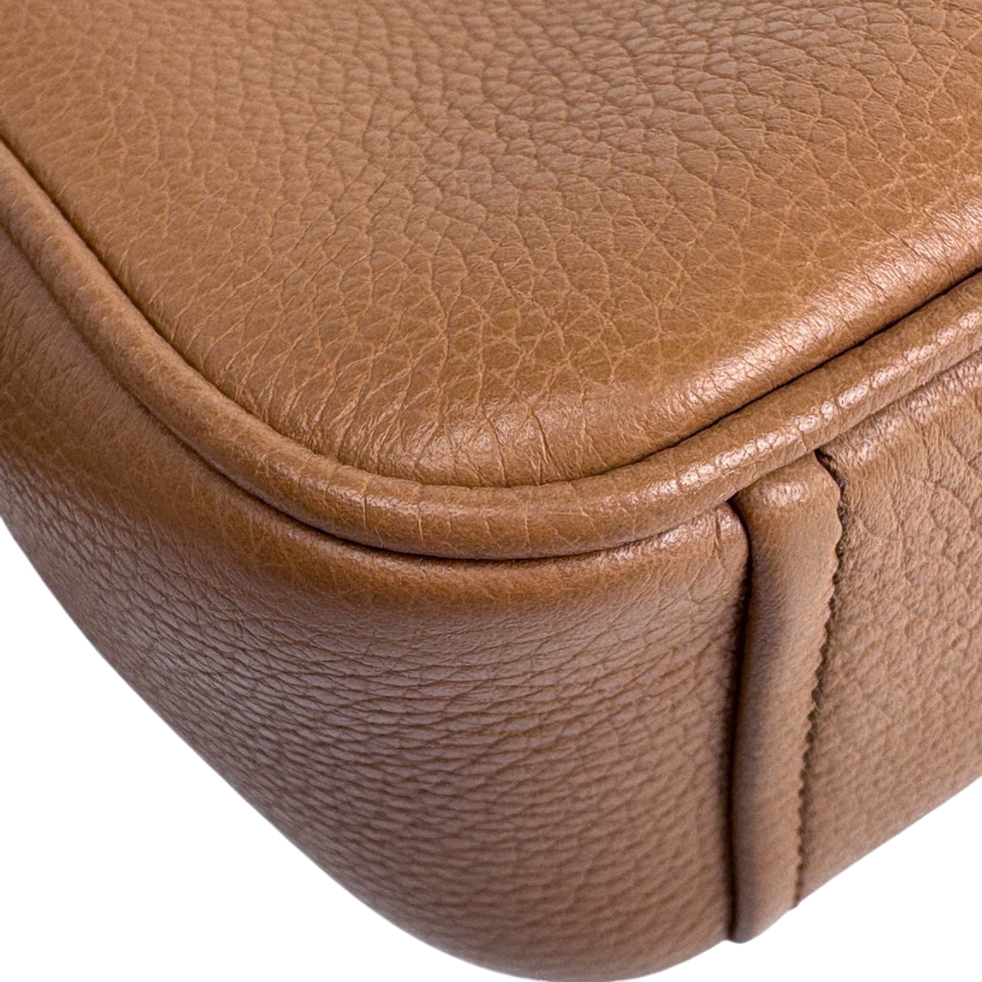 Prada Brown Leather Shoulder Bag (Pre-Owned)