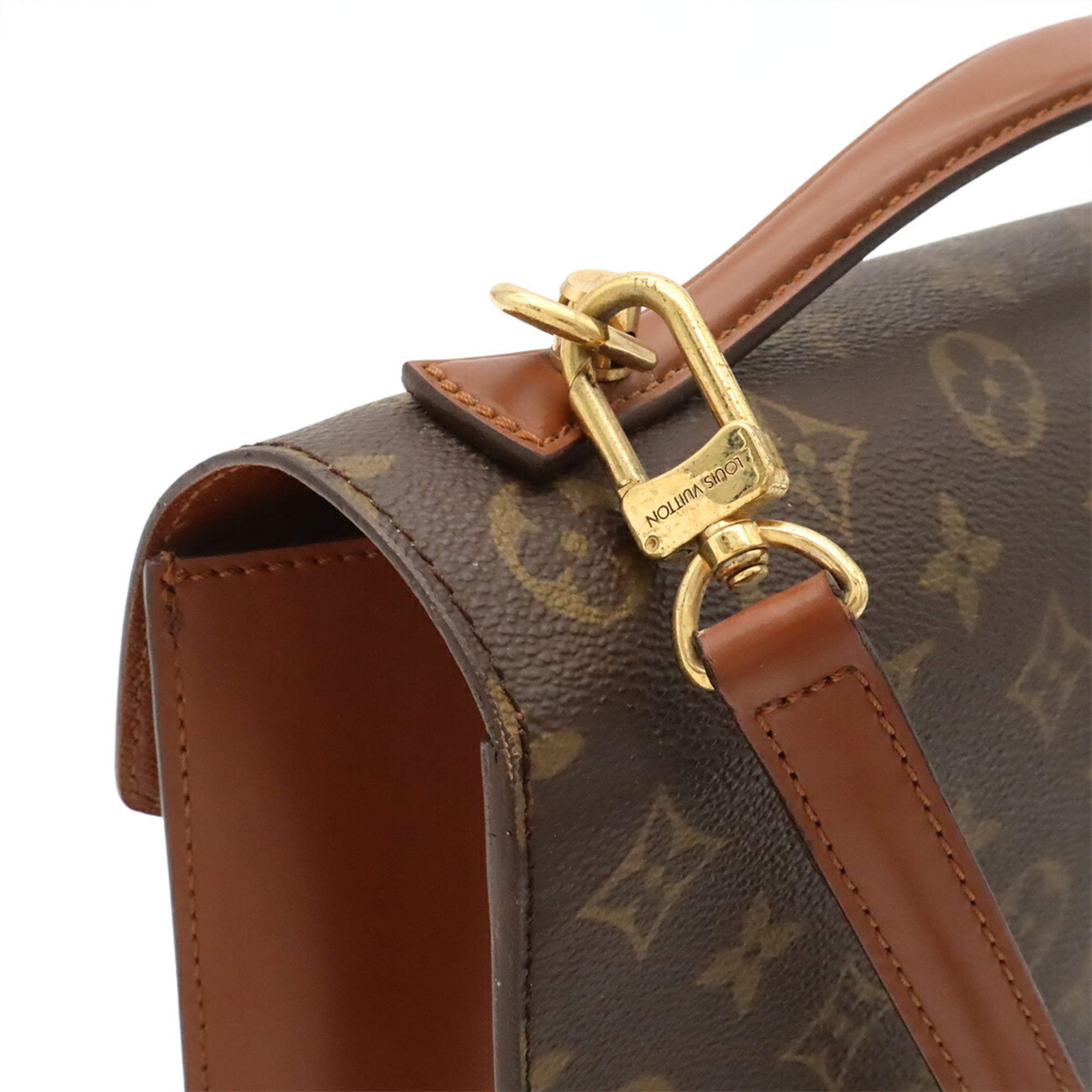 Louis Vuitton Brown Galle Monogram Monogram Handbag Shoulder Bag (Pre-Owned)