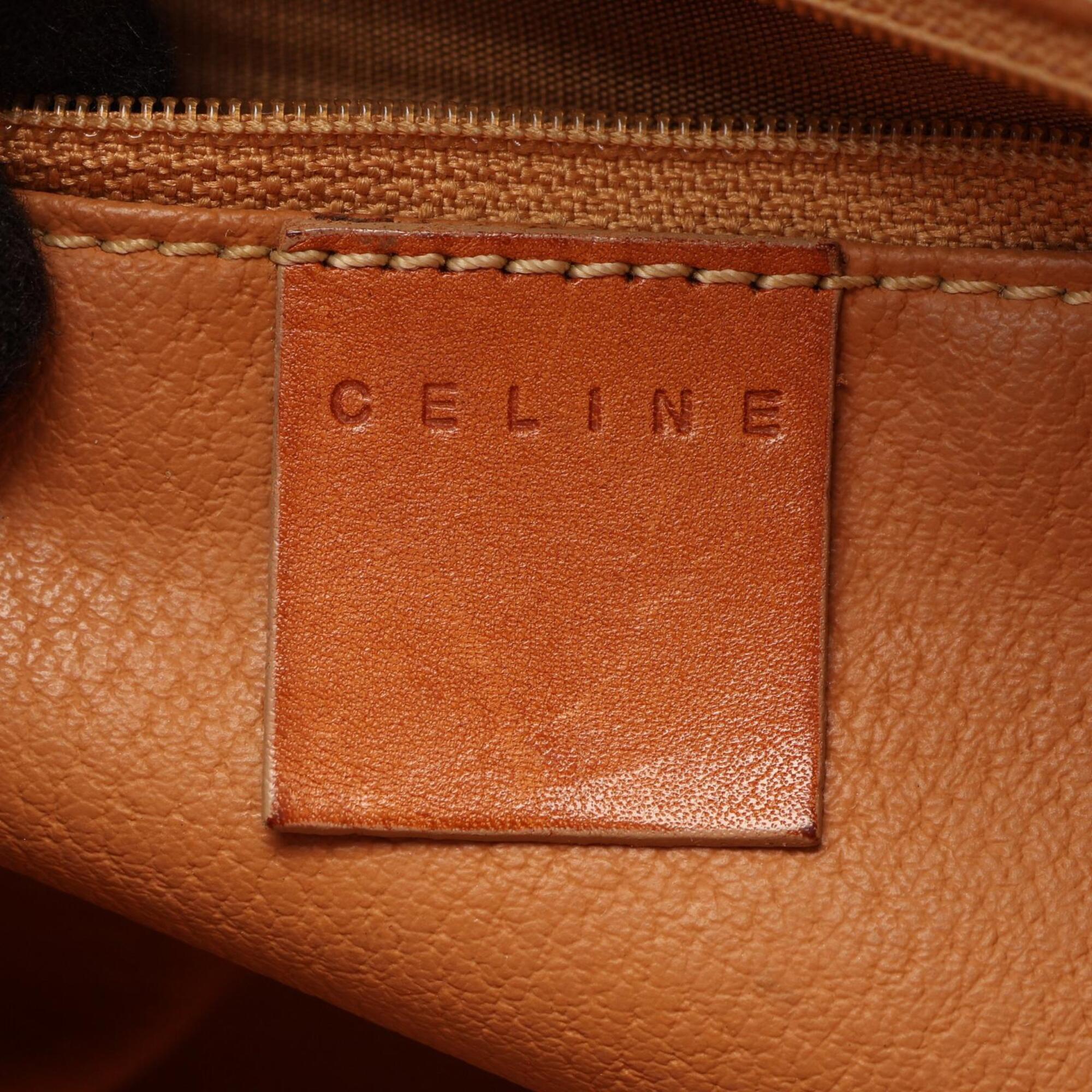 Celine Beige Coated Canvas Leather Handbag (Pre-Owned)