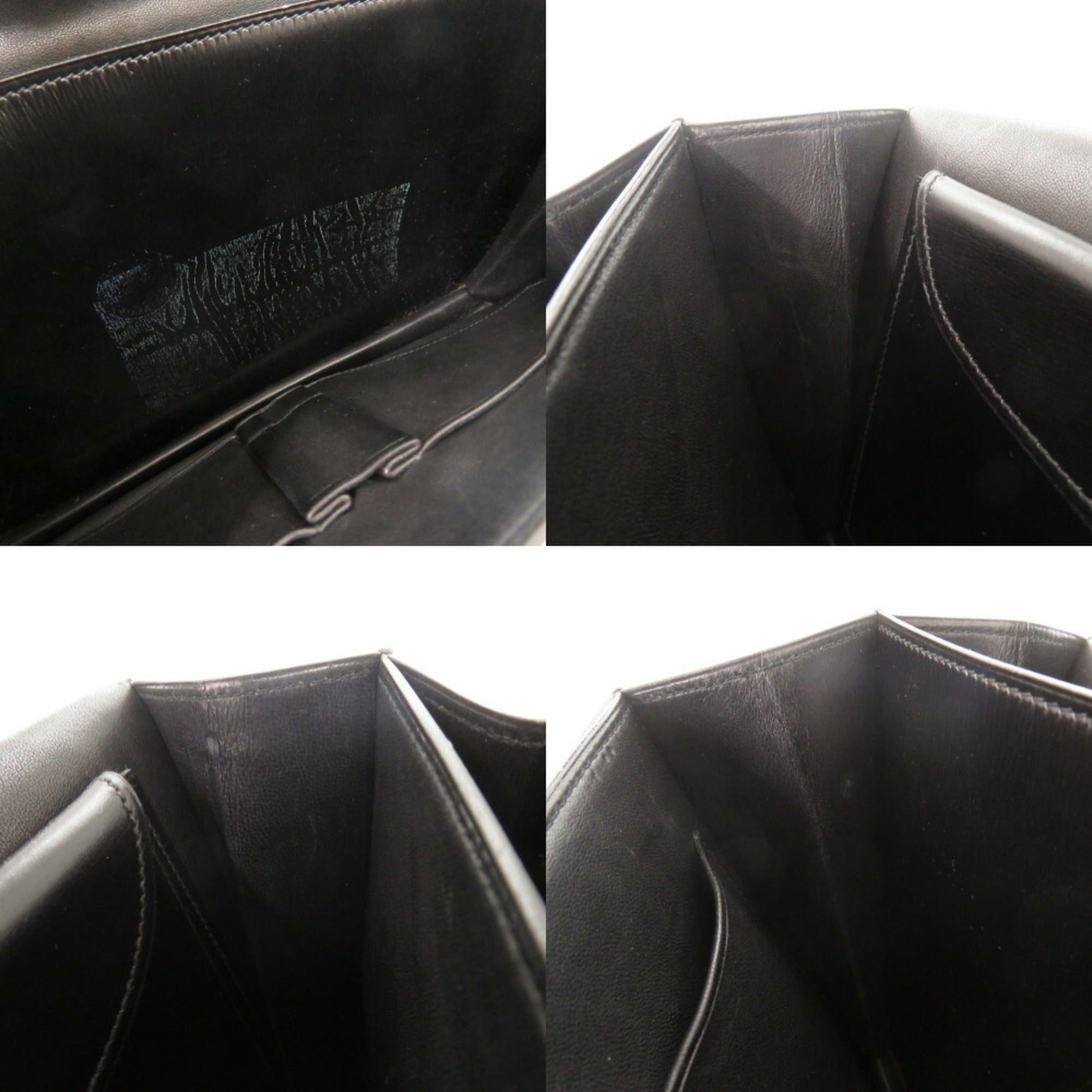 Hermes Black Leather Handbag (Pre-Owned)