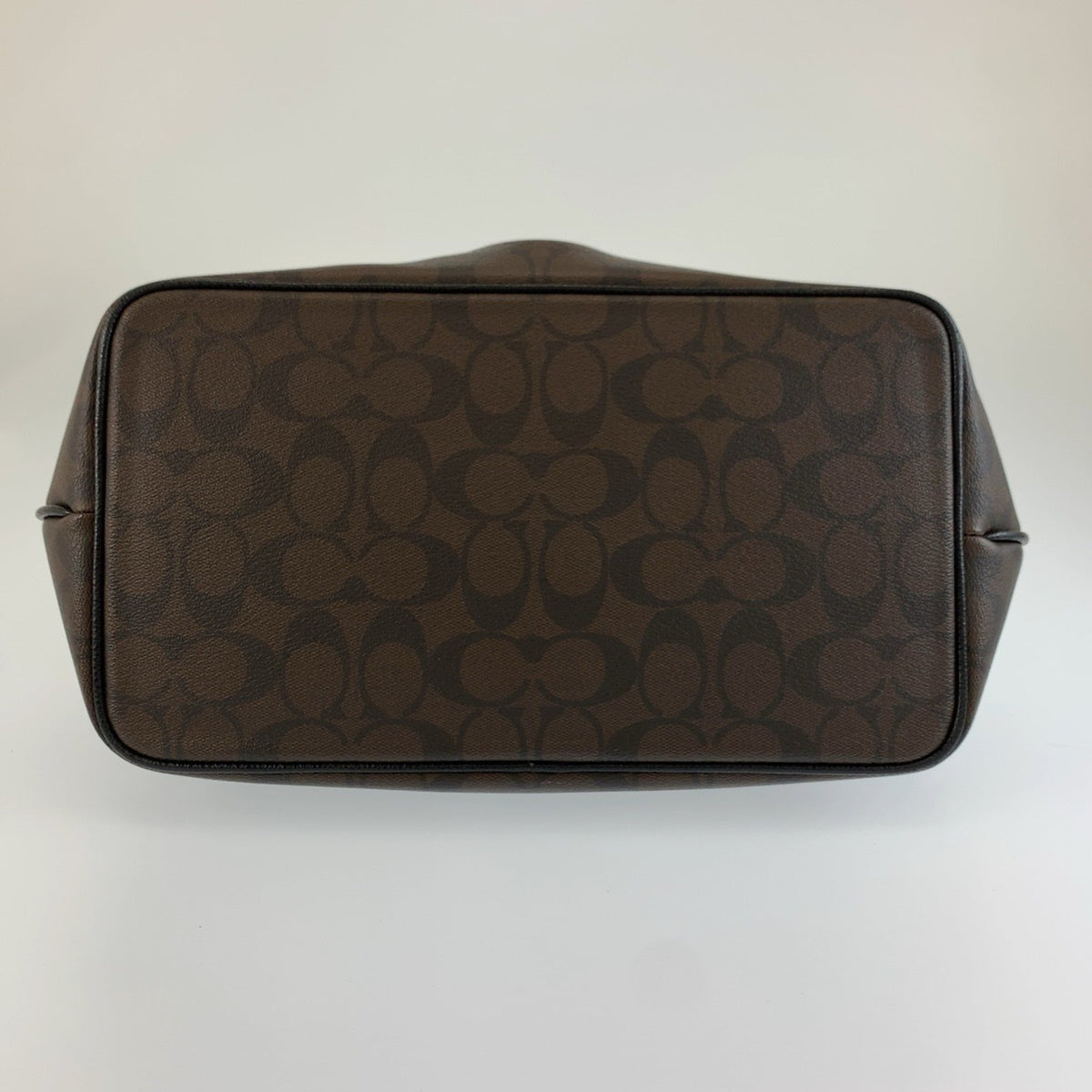 Coach Black Brown Pvc Shoulder Bag Tote Bag (Pre-Owned)