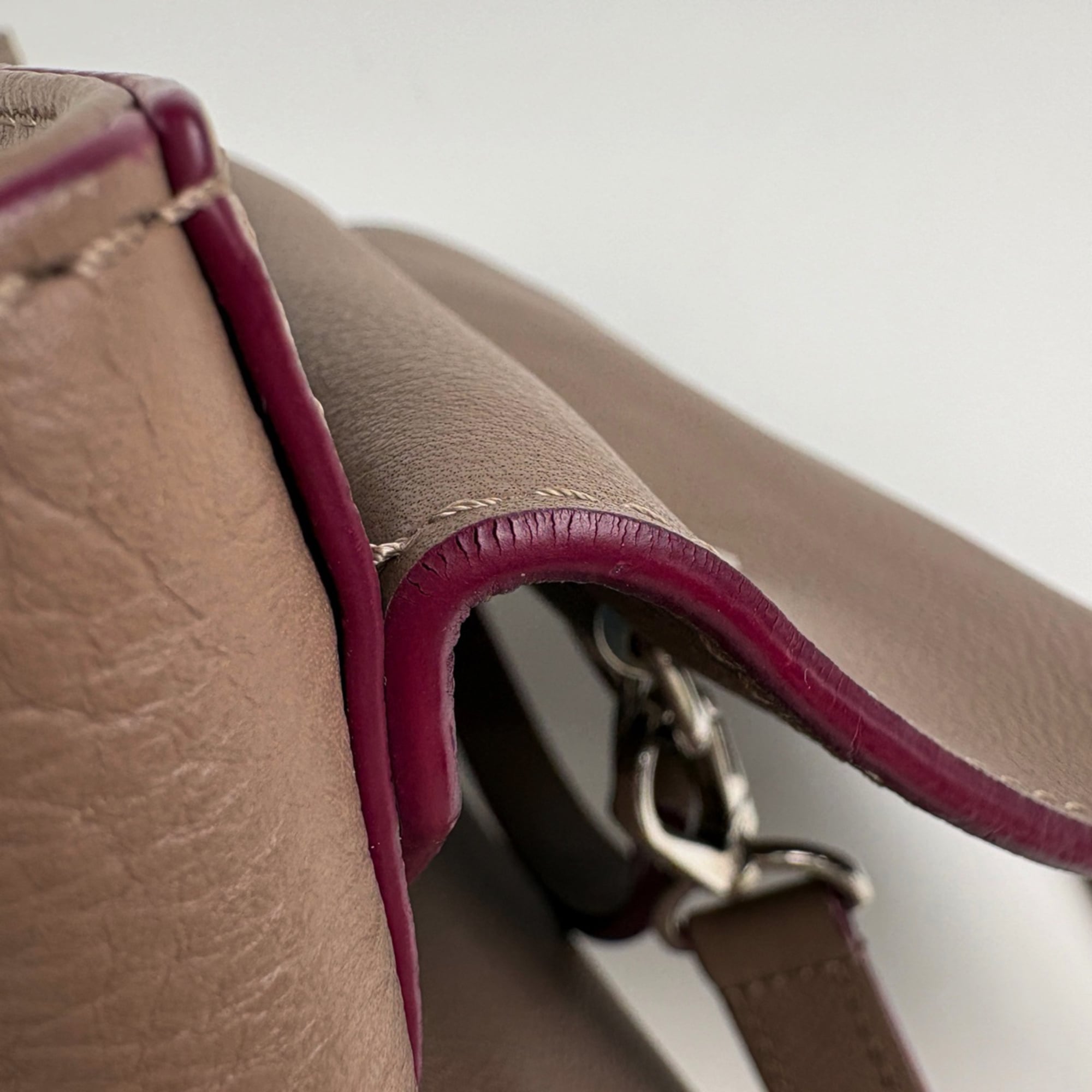 Louis Vuitton Brown Leather Handbag Shoulder Bag (Pre-Owned)