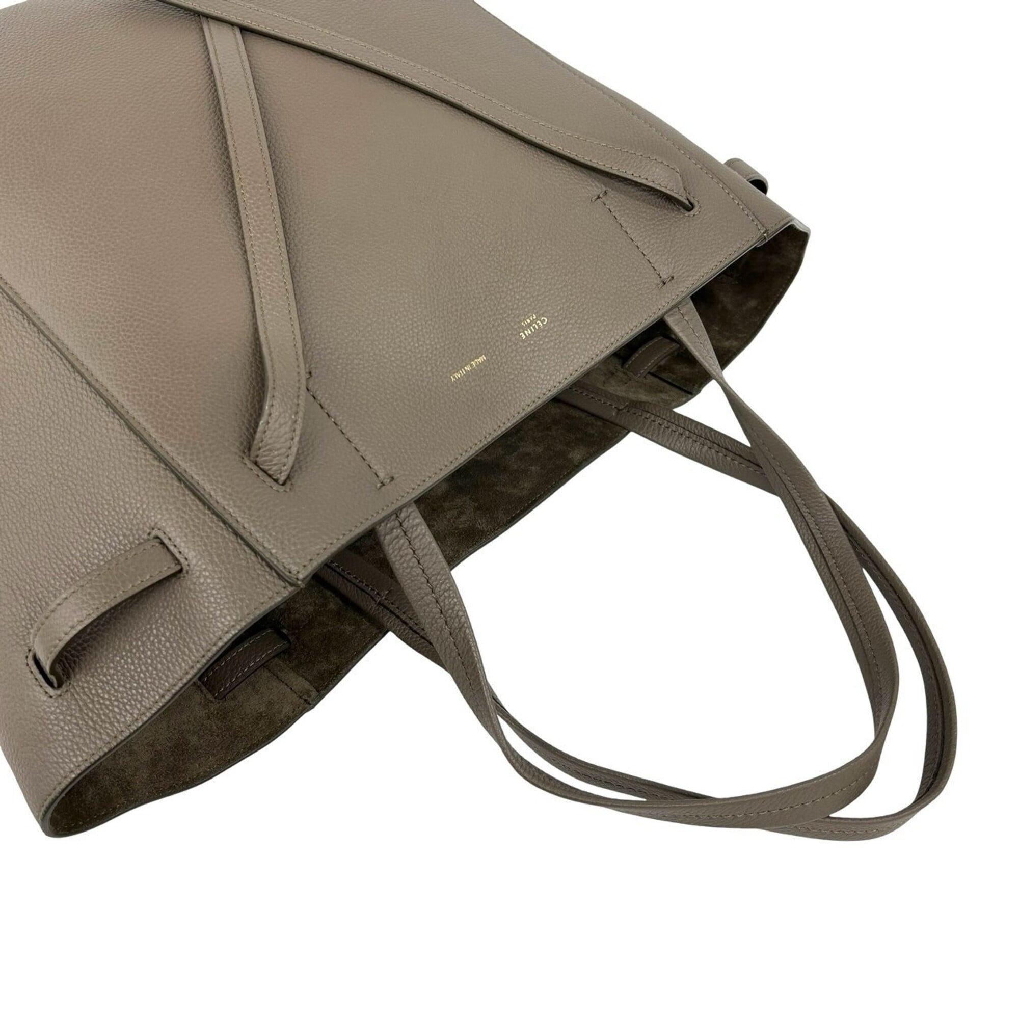 Celine Beige Leather Shoulder Bag Tote Bag (Pre-Owned)