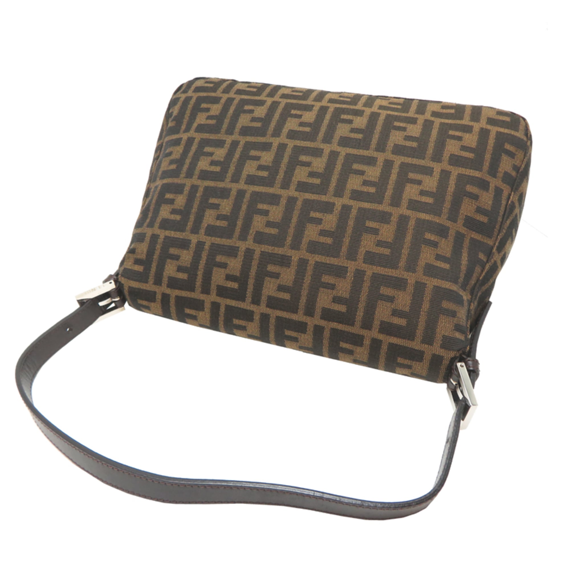 Fendi Brown Canvas Handbag (Pre-Owned)